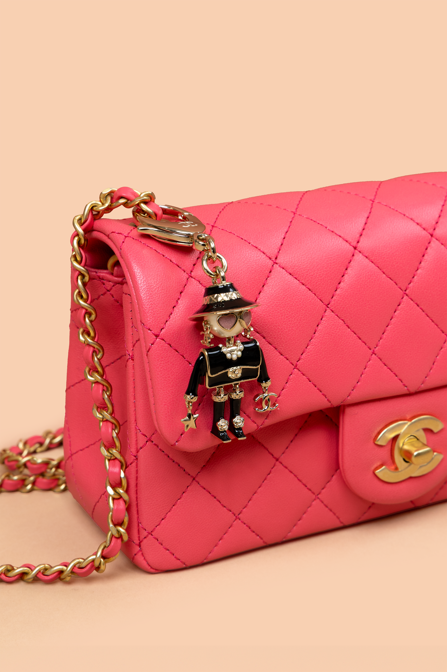 Chanel Mini Fuchsia Flap Bag