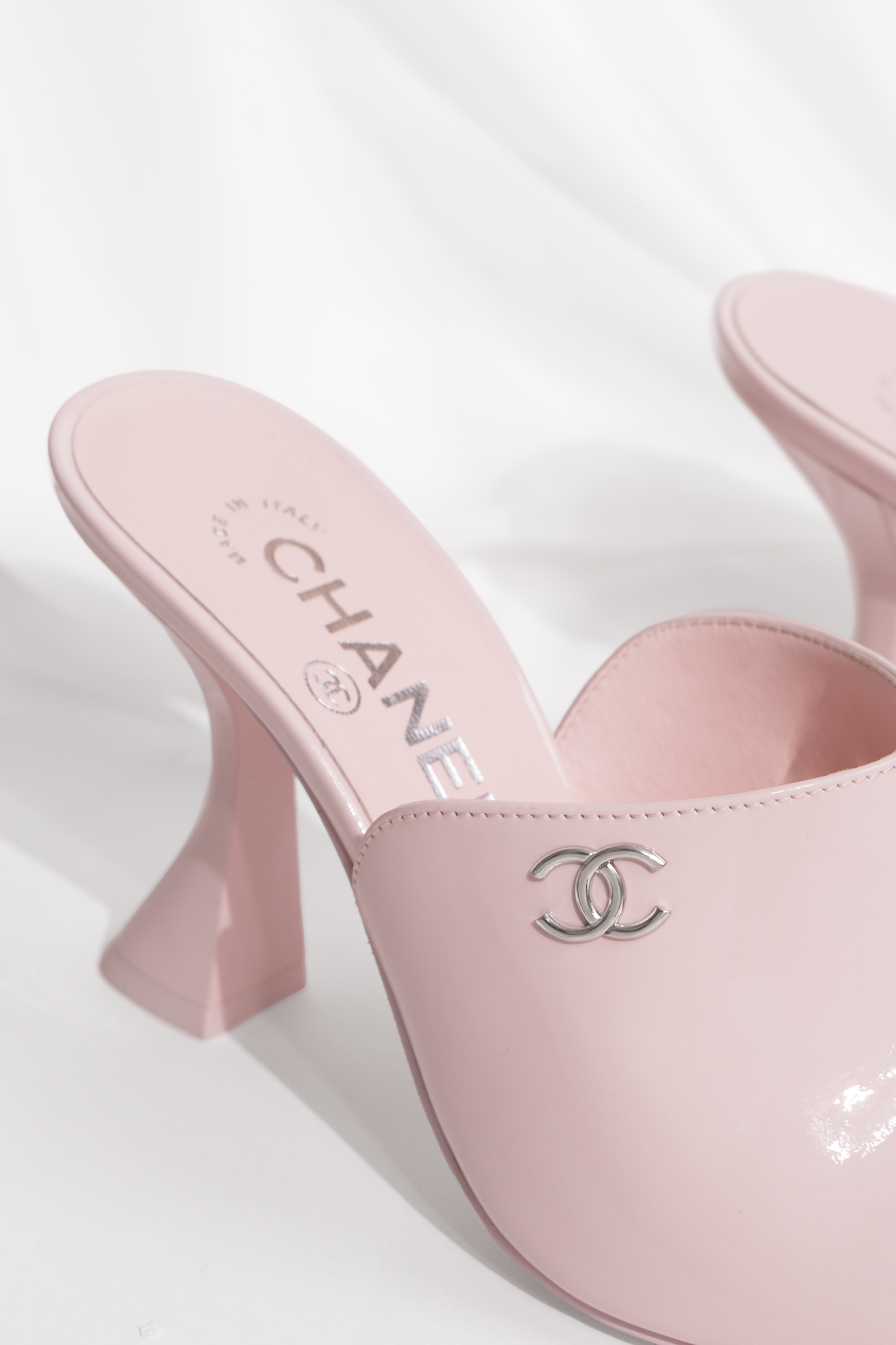 Chanel Light Pink Mules