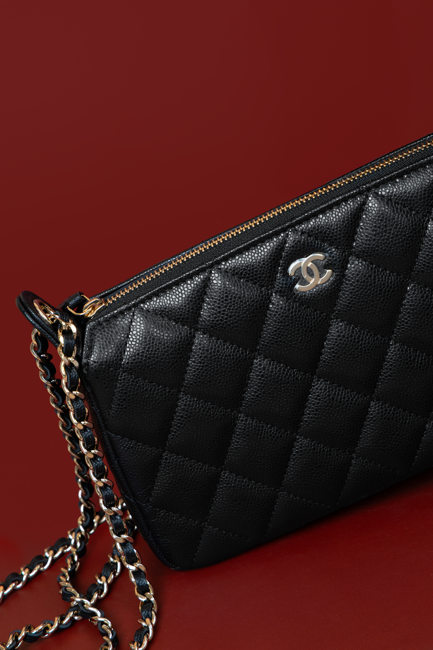 Chanel Black Caviar Wallet on Chain