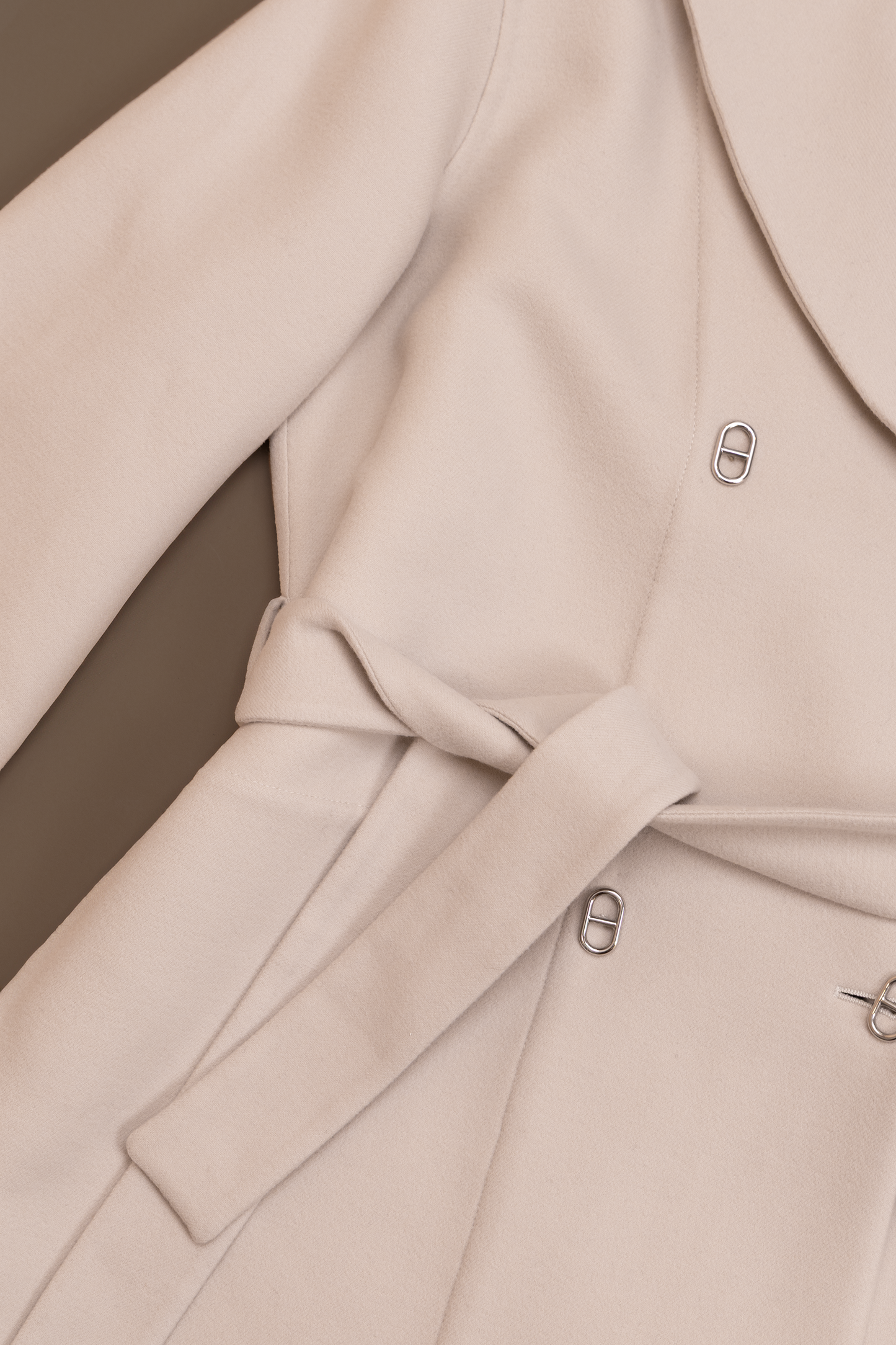 Hermès Coat in Blanc Sable