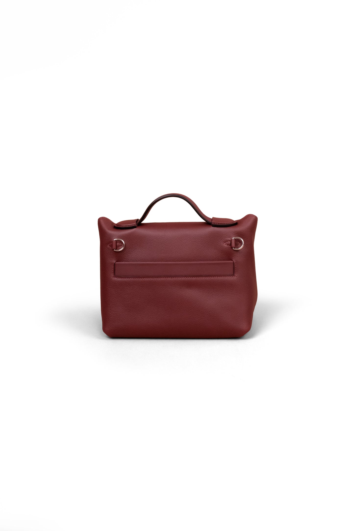 Hermes 24/24-21 in Rouge H with Silver Hardware