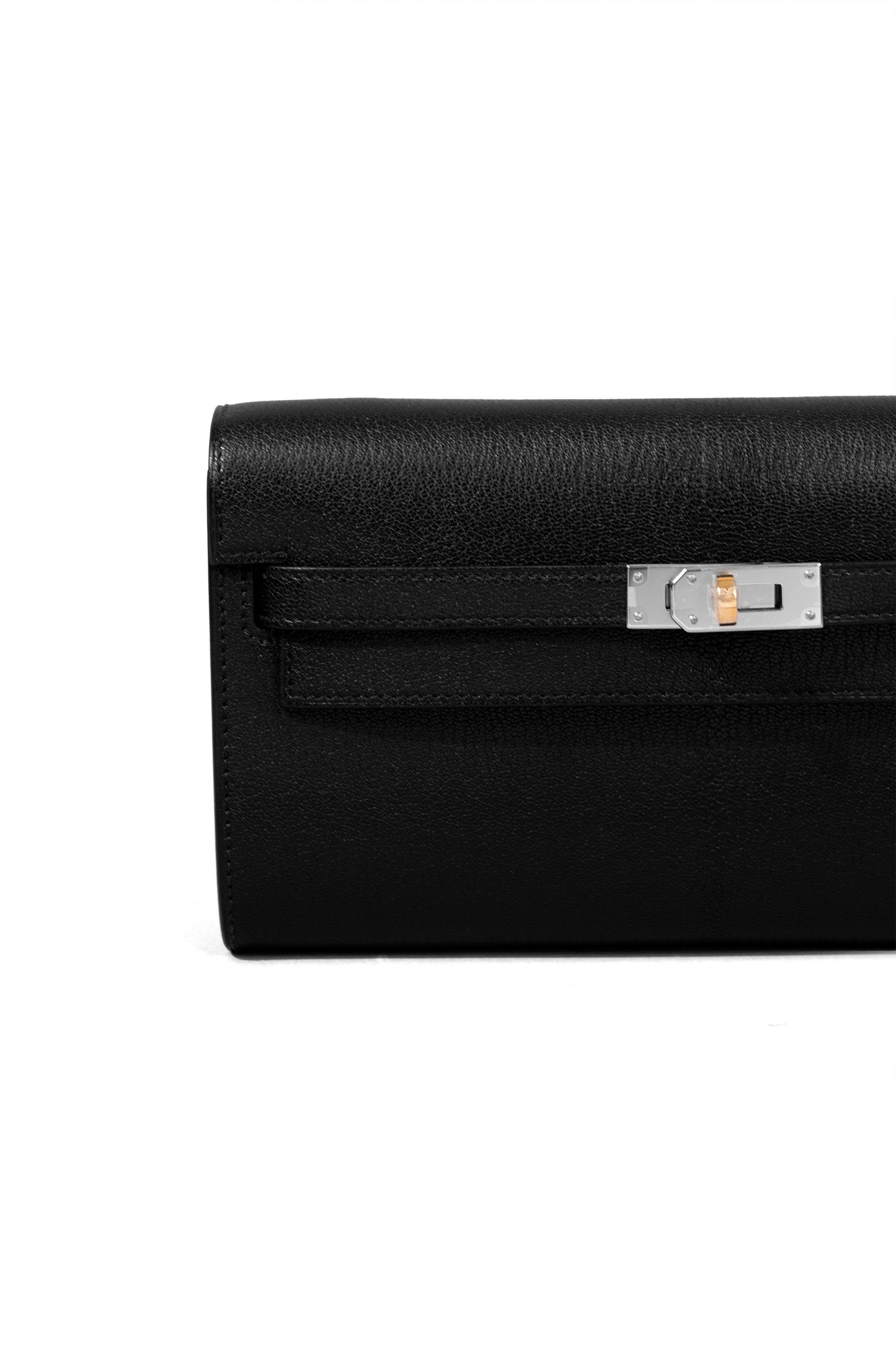 Hermes Kelly To Go Black Electrum HW