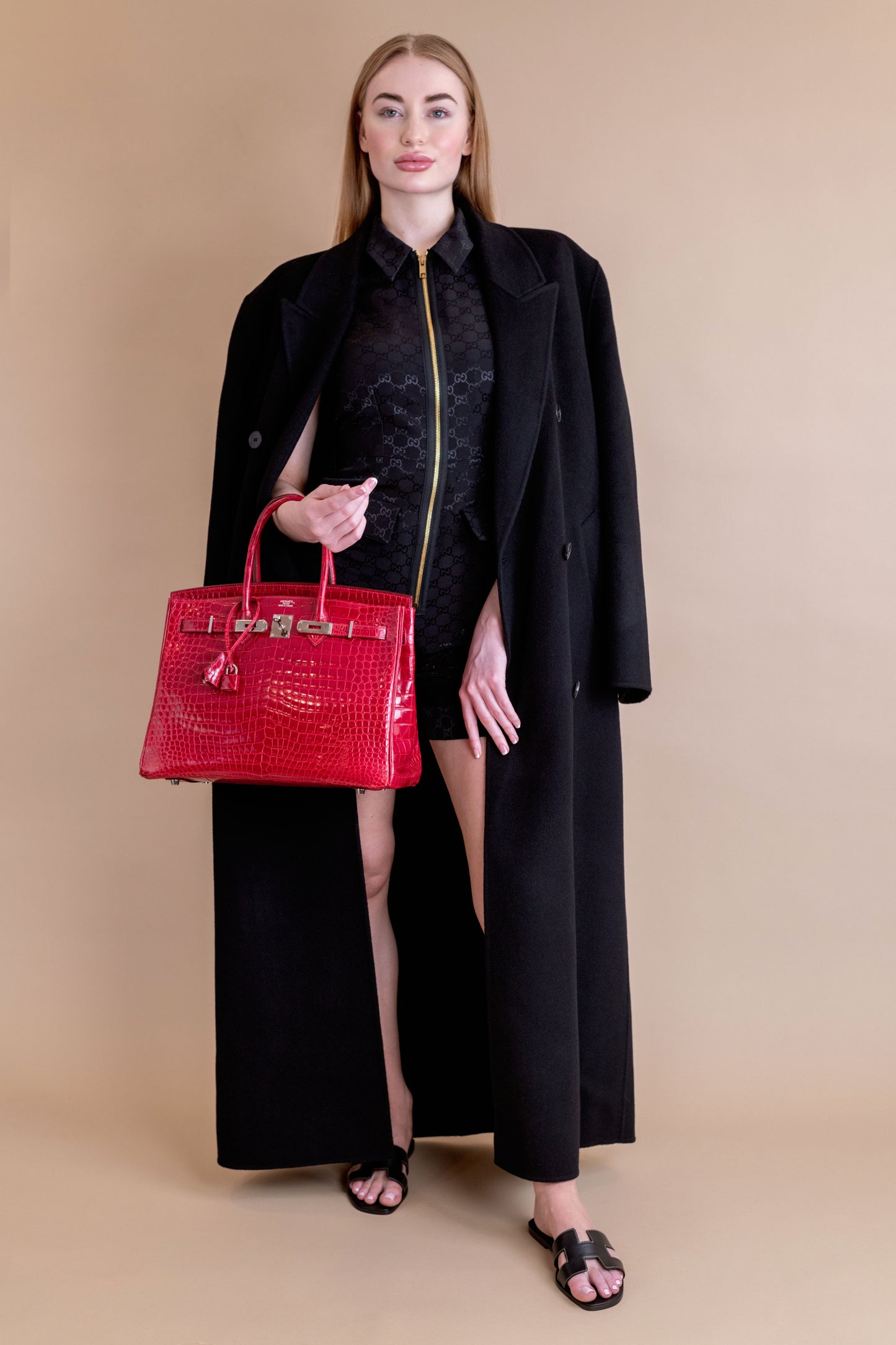 Hermès Birkin 35 Braise Shiny Crocodile