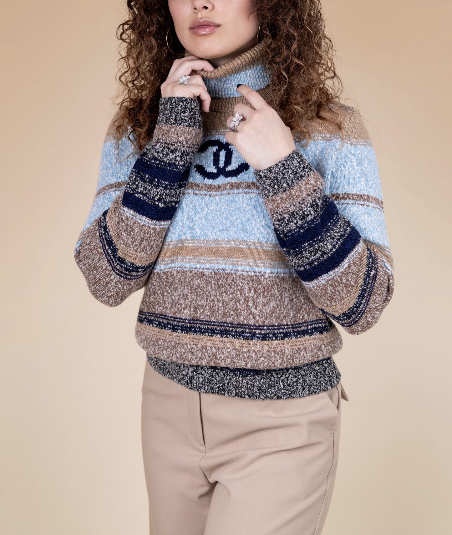 Chanel CC Pullover Multicolor Sweater
