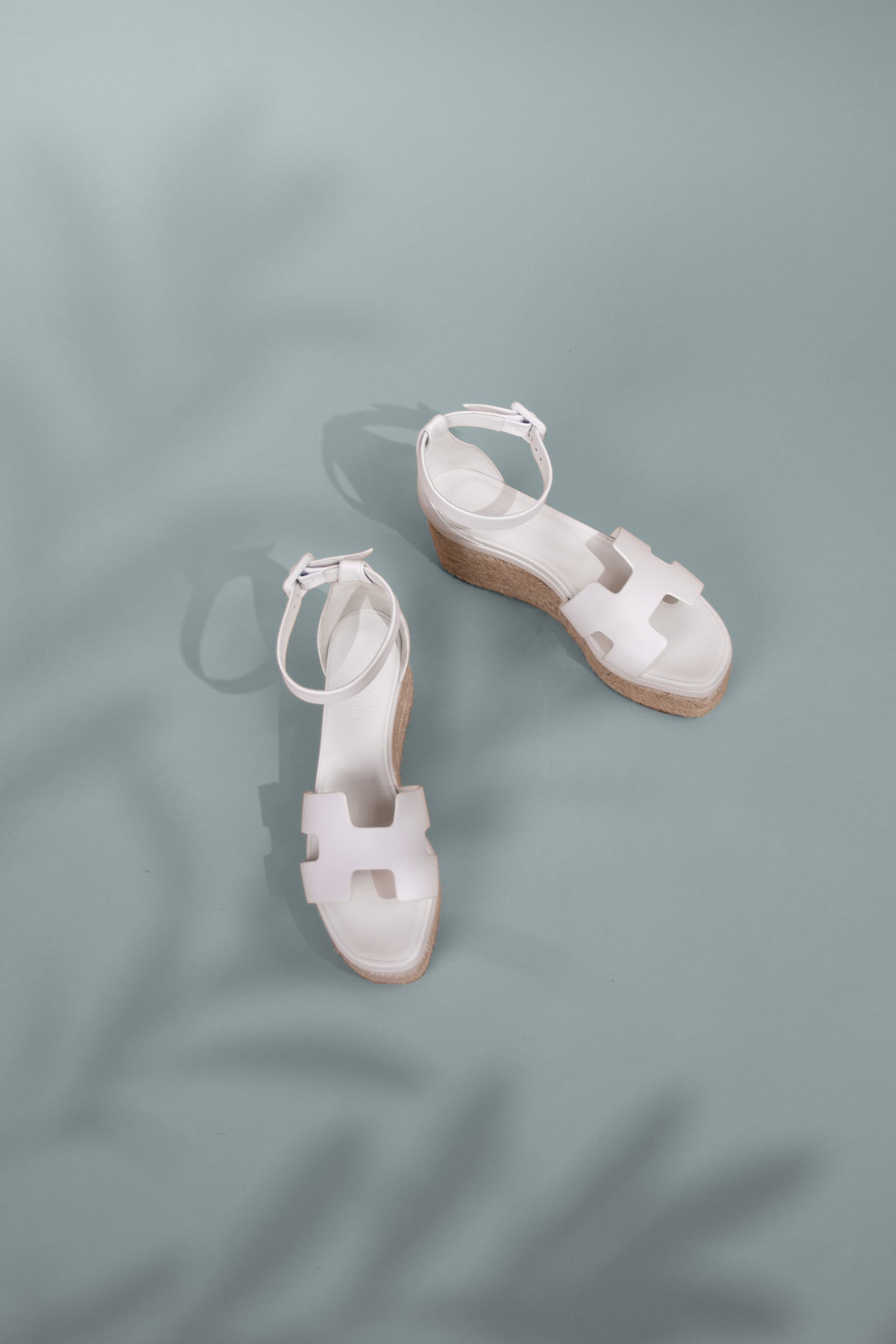 Hermès Elda Espadrille in White