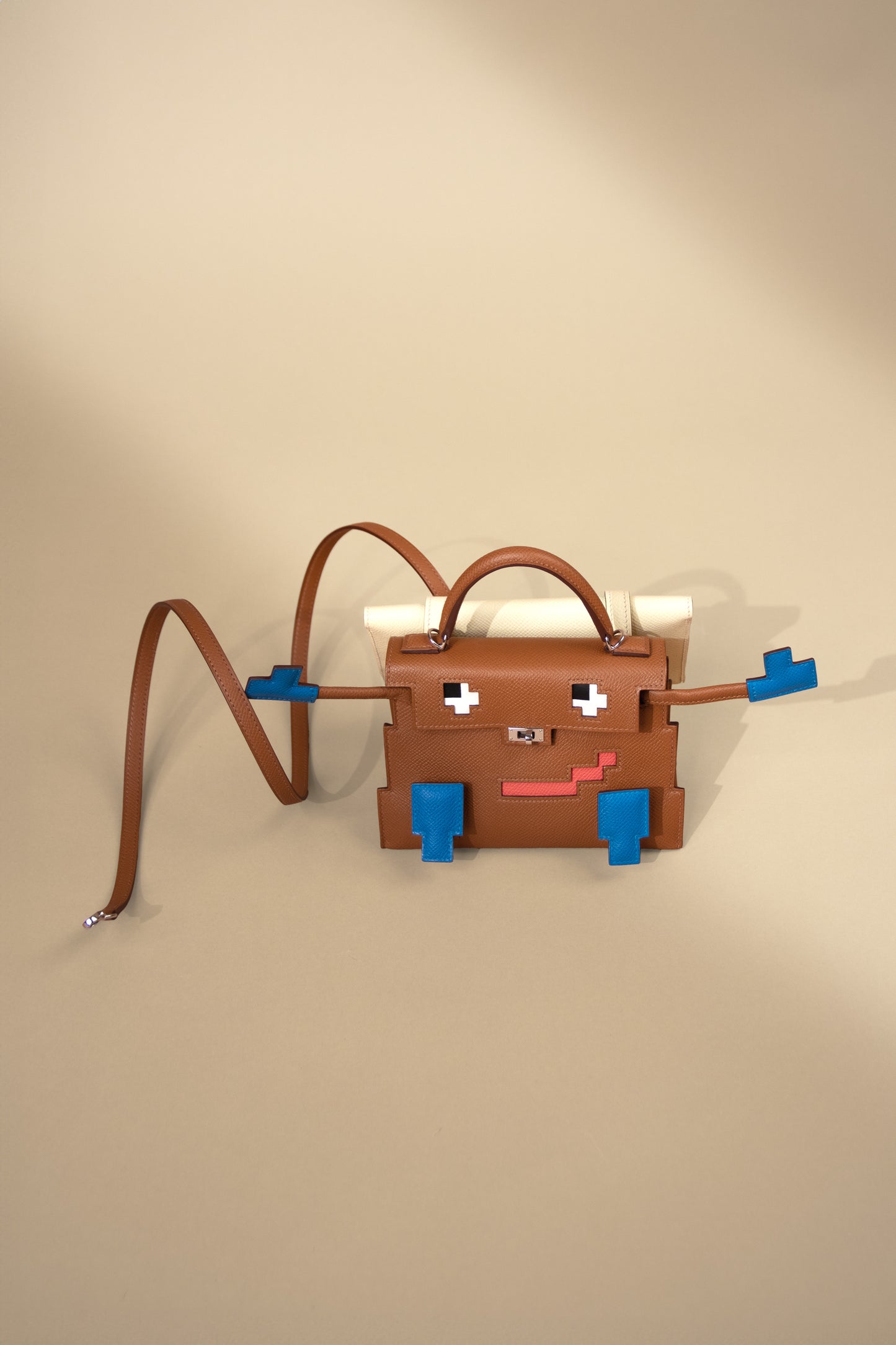 Hermès Kelly Mini Doll Picto in Gold PHW