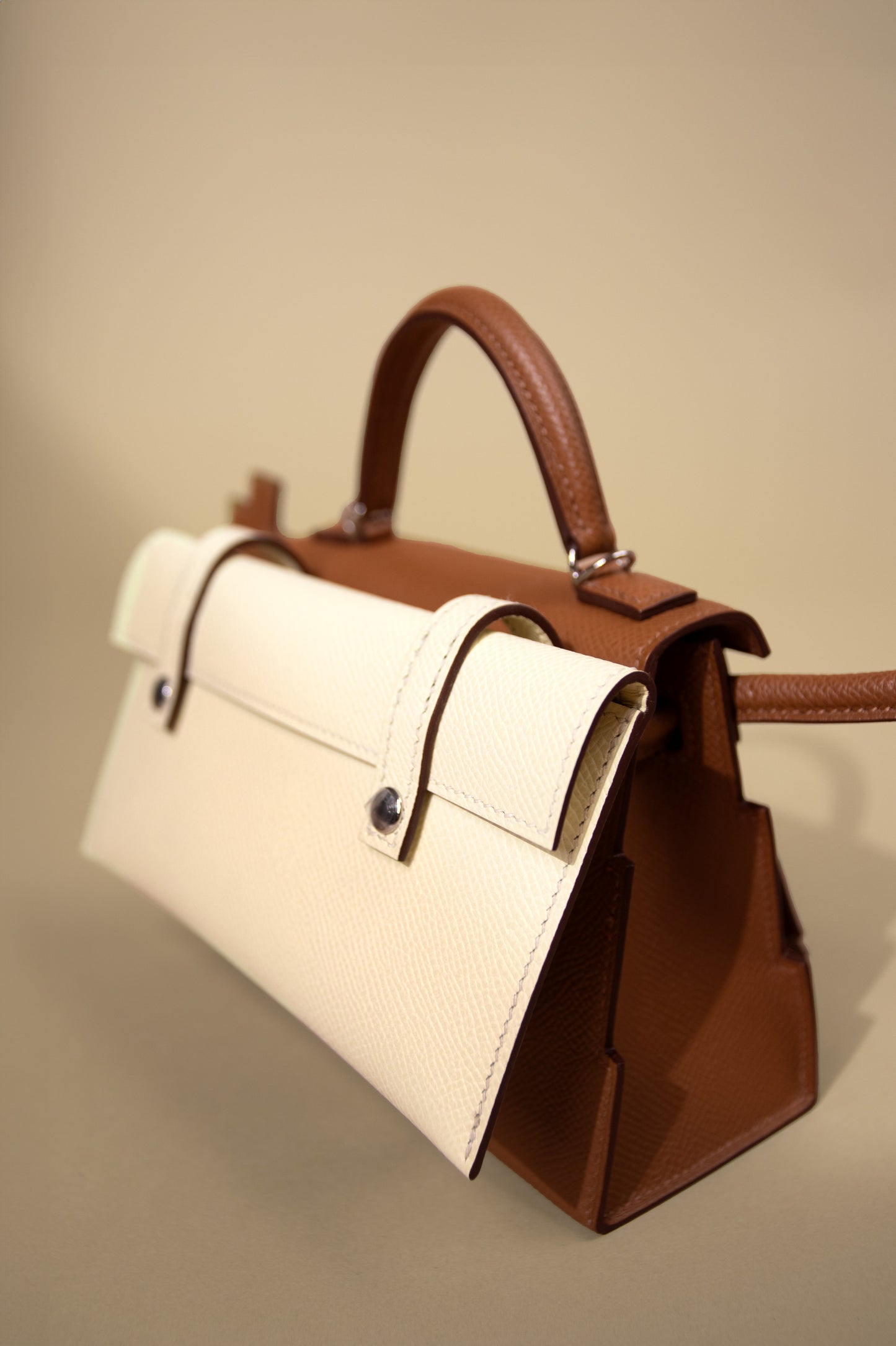 Hermès Kelly Mini Doll Picto in Gold PHW
