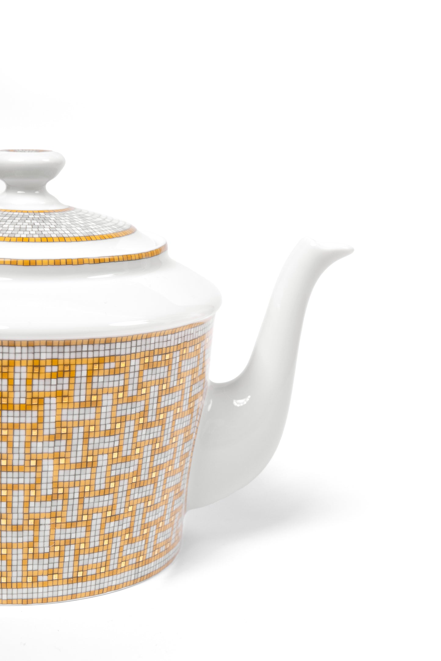 Hermes Mosaique Au 24 Gold Teapot