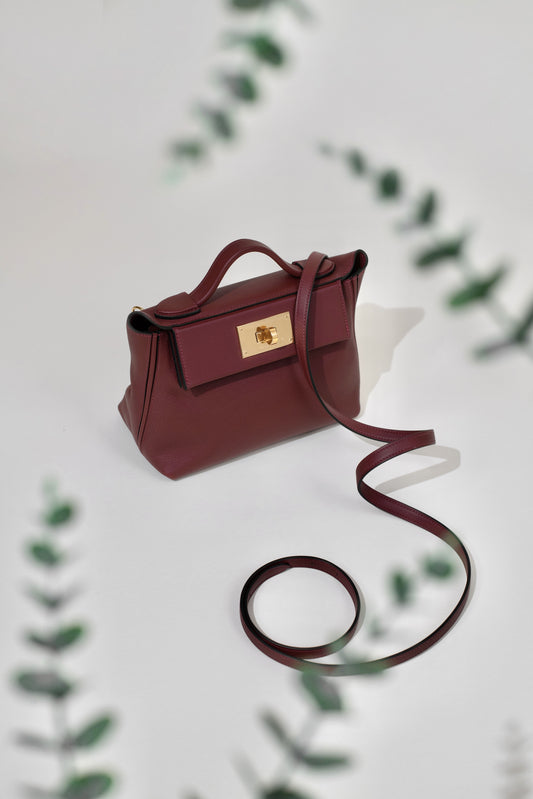Hermès 24/24 Mini in Rouge H with GHW