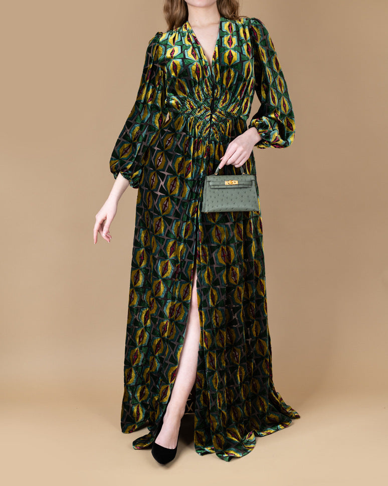 Hermès Mini Kelly 20 Ostrich in Vert Amande GHW
