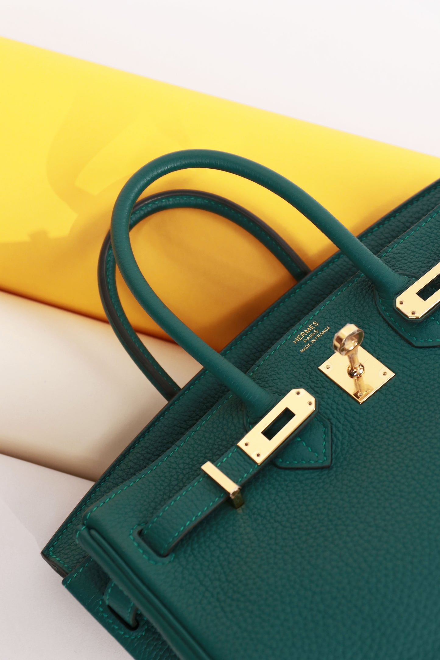 Hermès Birkin 25 Togo in Malachite GHW