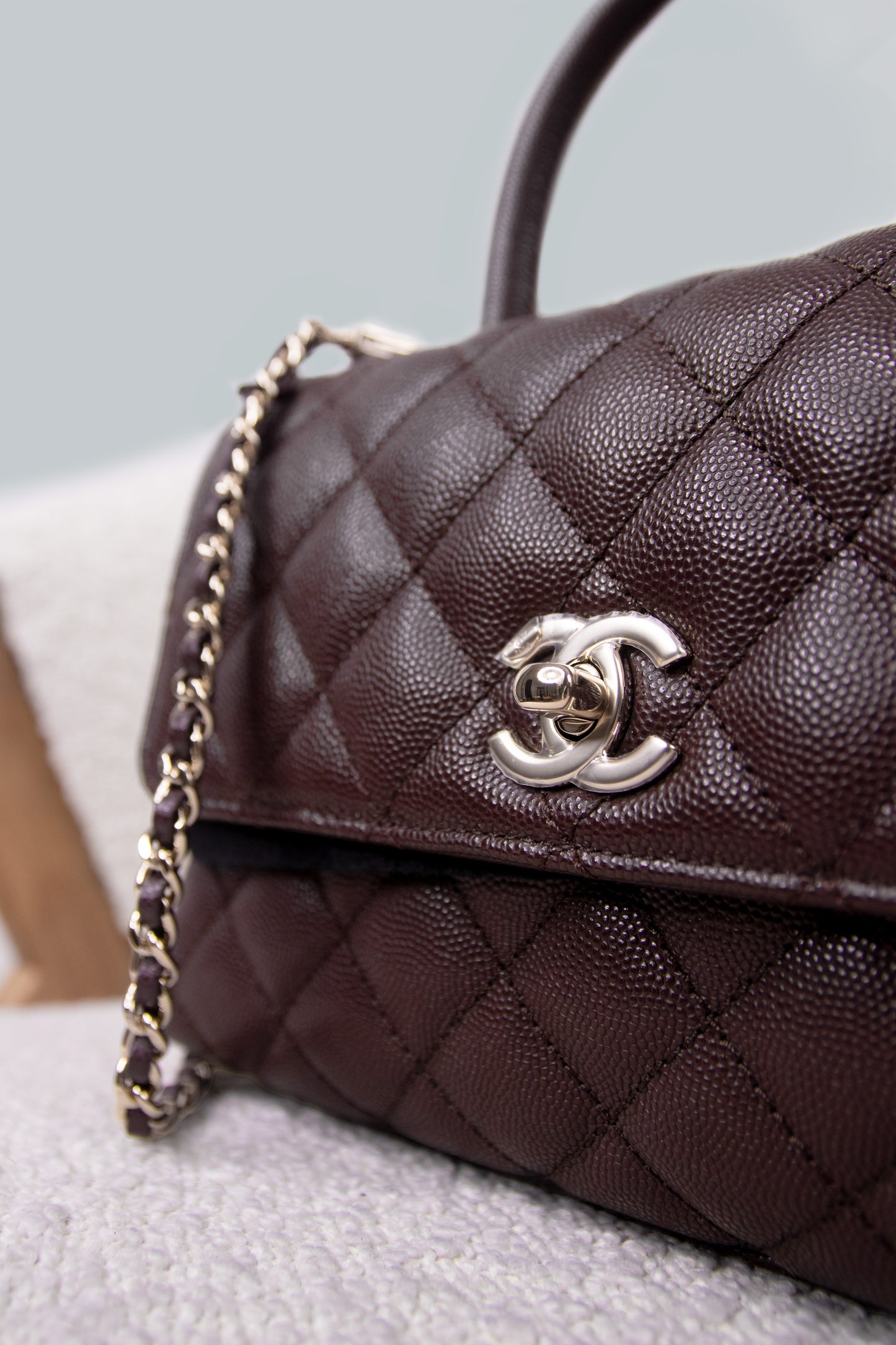 Chanel Small Brown Coco Handle