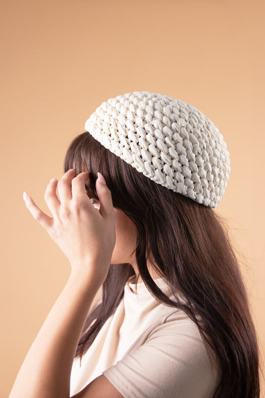 Loro Piana Sibilla Hat Rafia Crochet