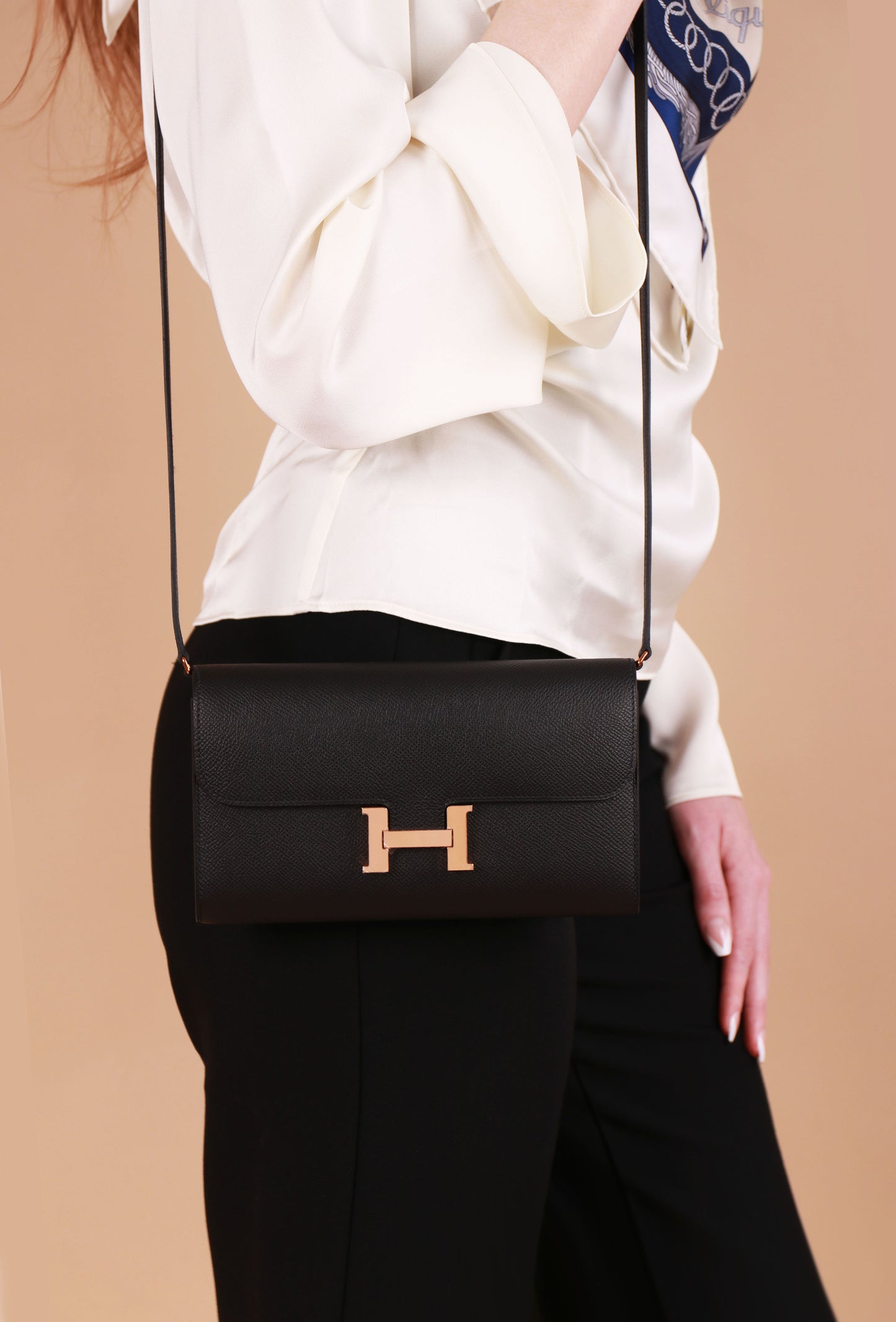 Hermès Black Constance Wallet To Go RGHW