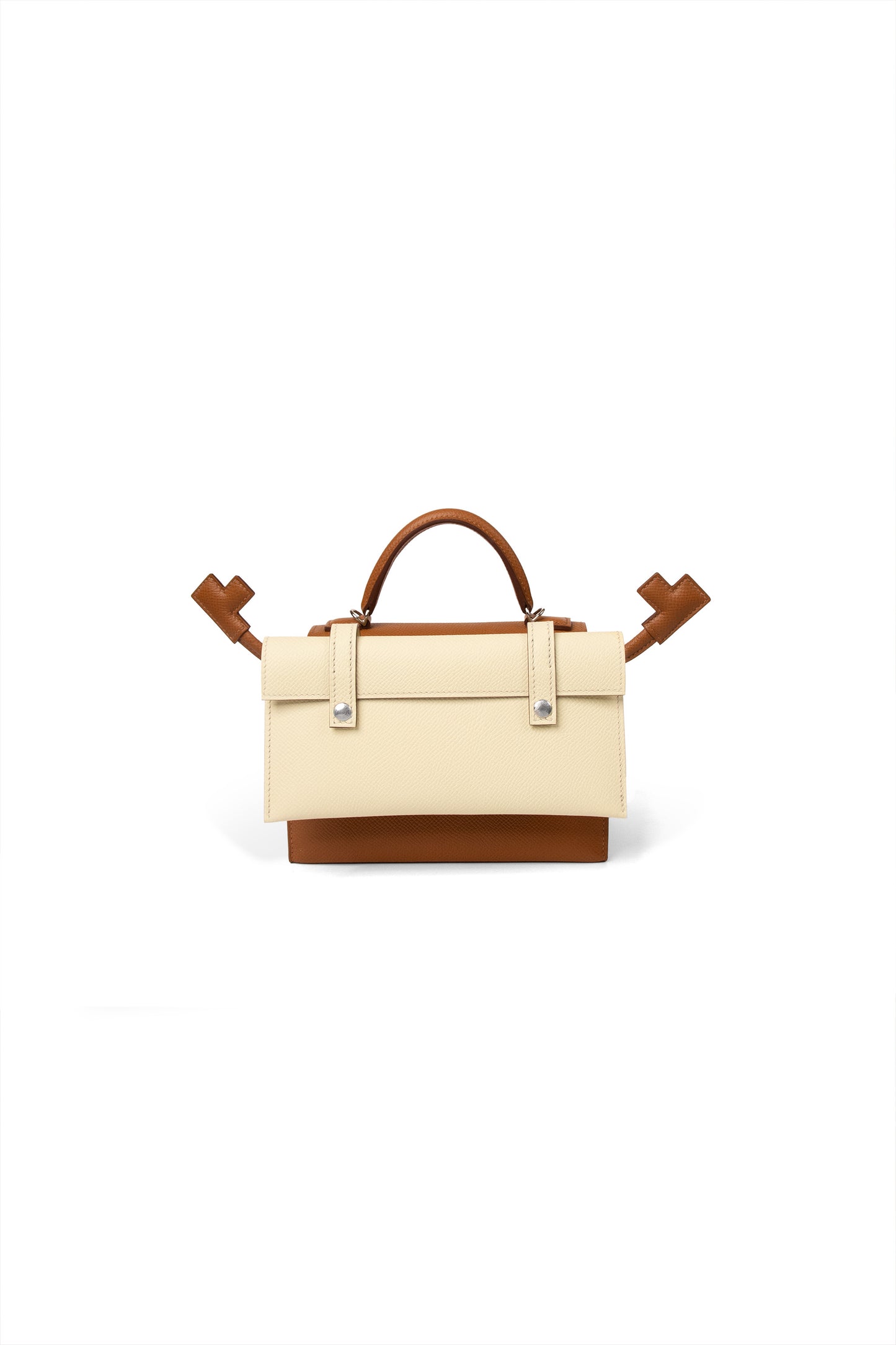 Hermes Mini Kelly Picto Doll in Gold with Silver Hardware