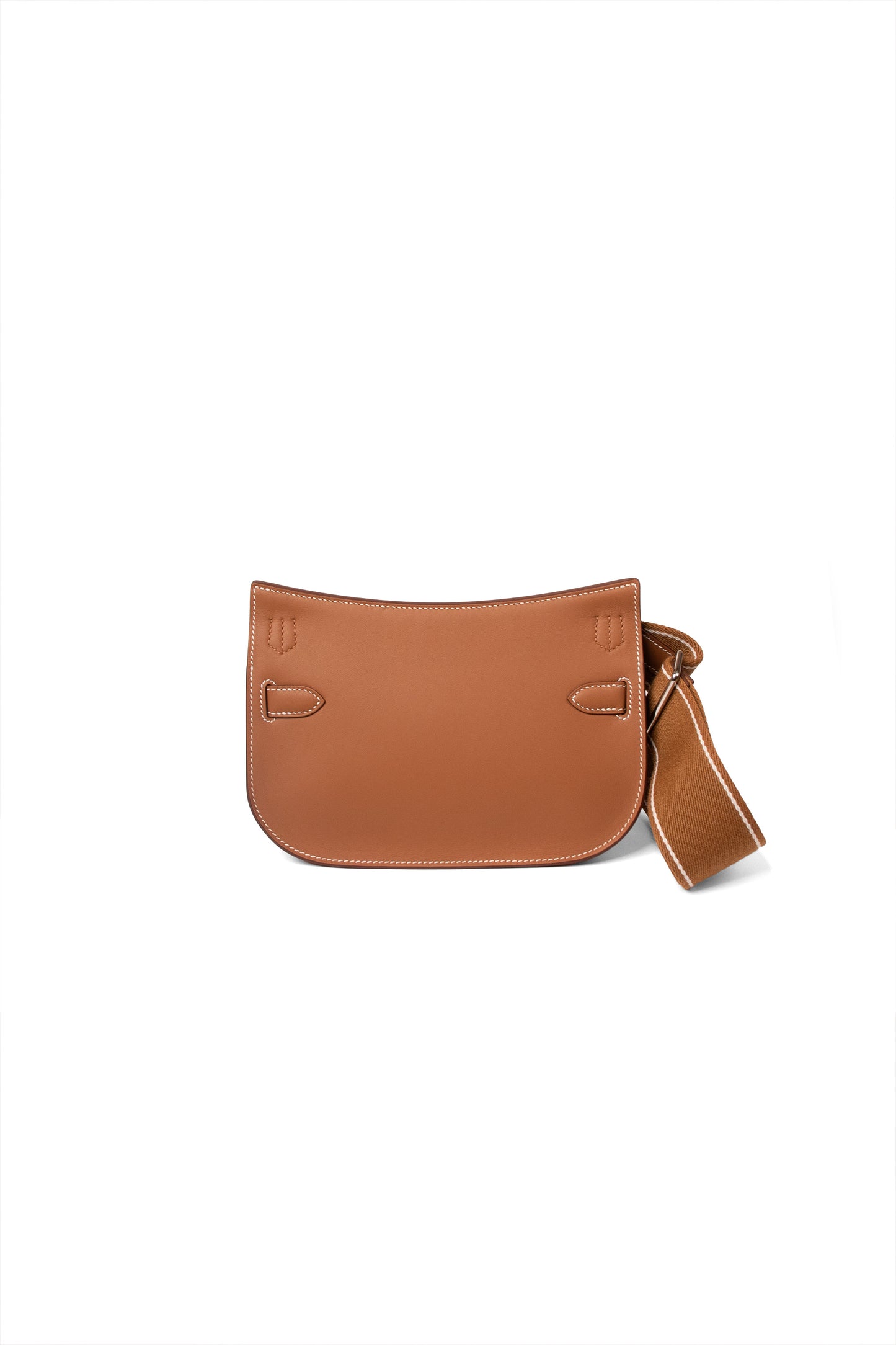Hermes Jypsiere Crossbody Bag in Gold with Silver Hardware