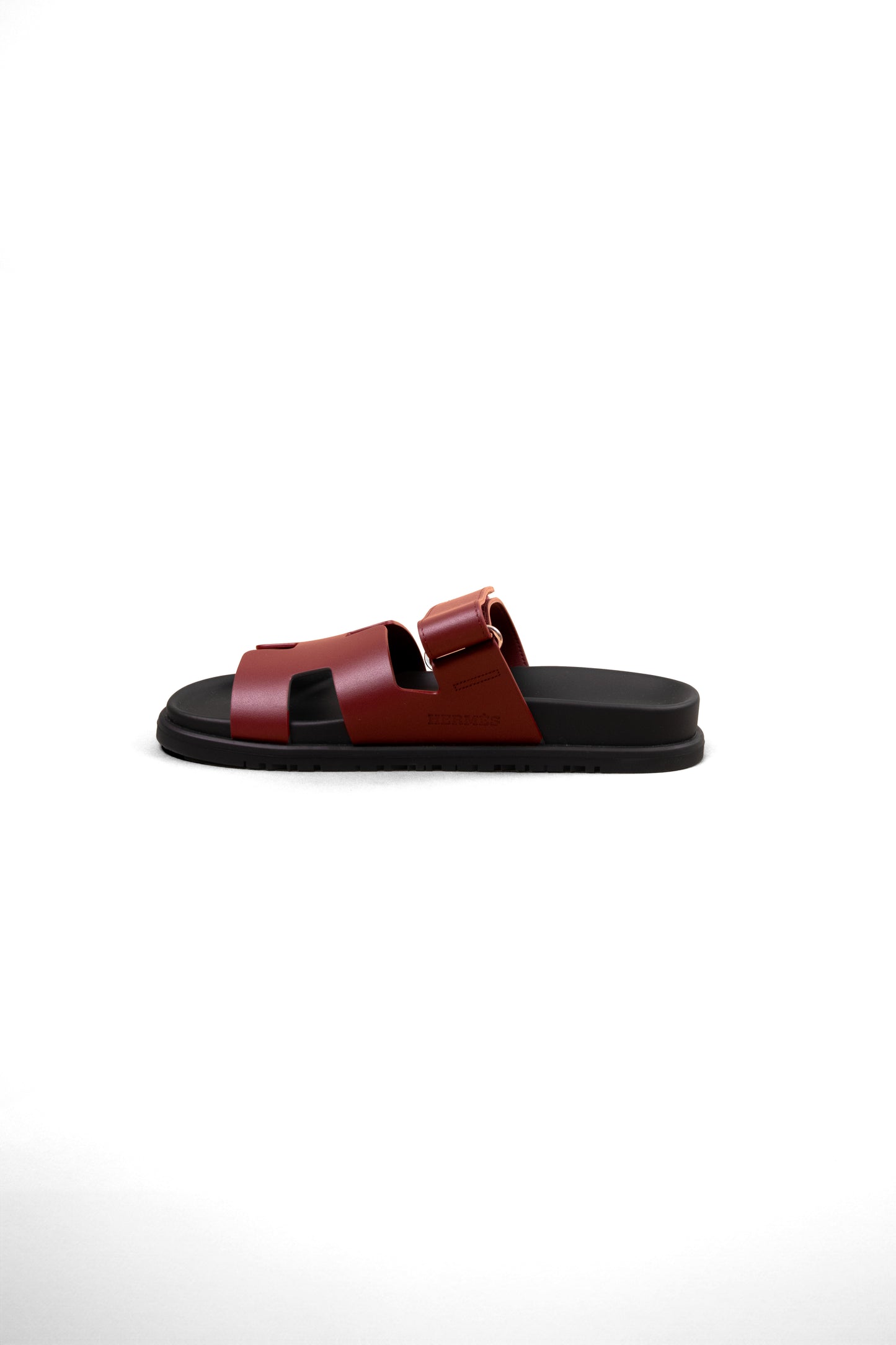Hermes Chypre Sandals-Rouge H