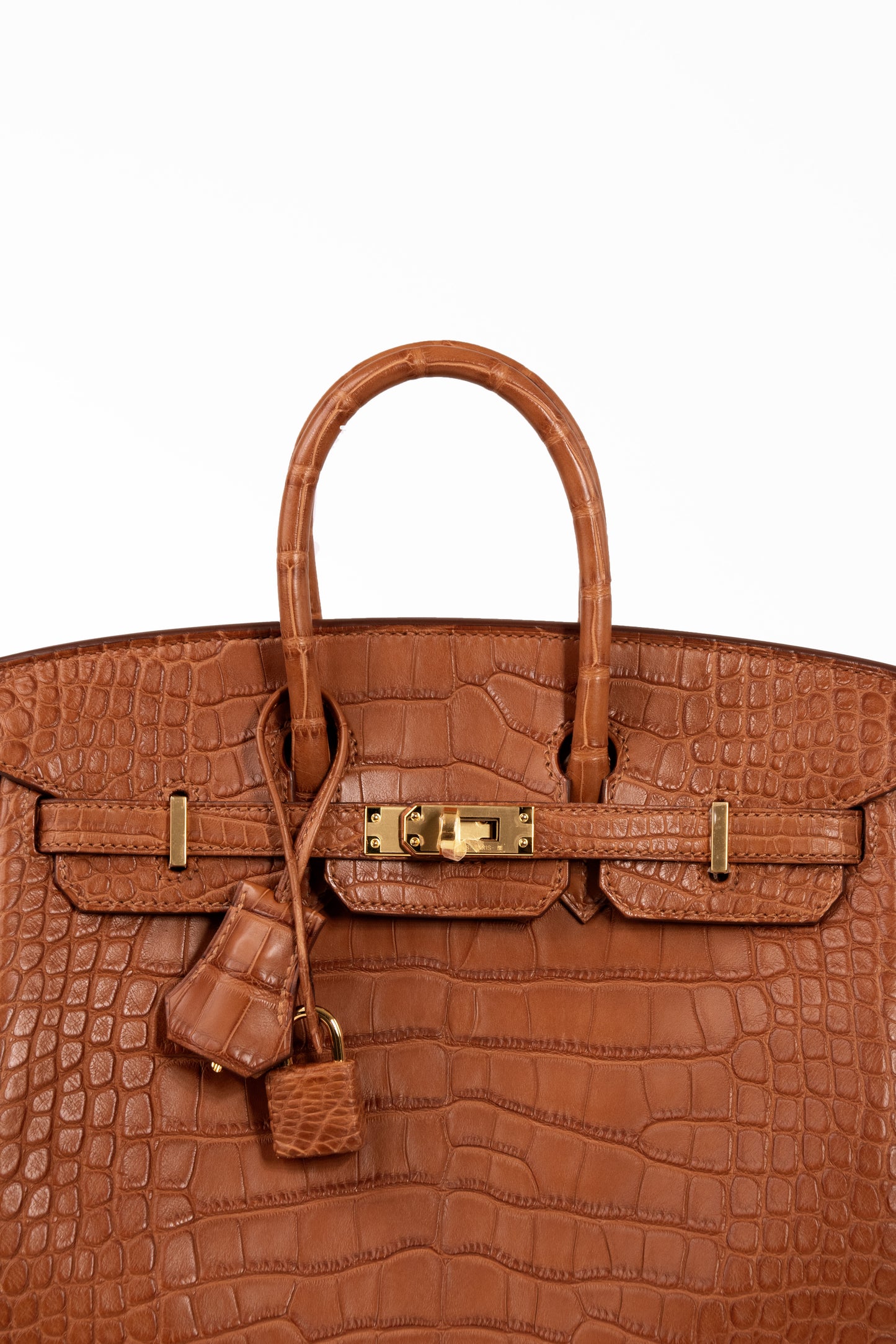 Hermes Birkin 25 Crocodile matte Gold GHW
