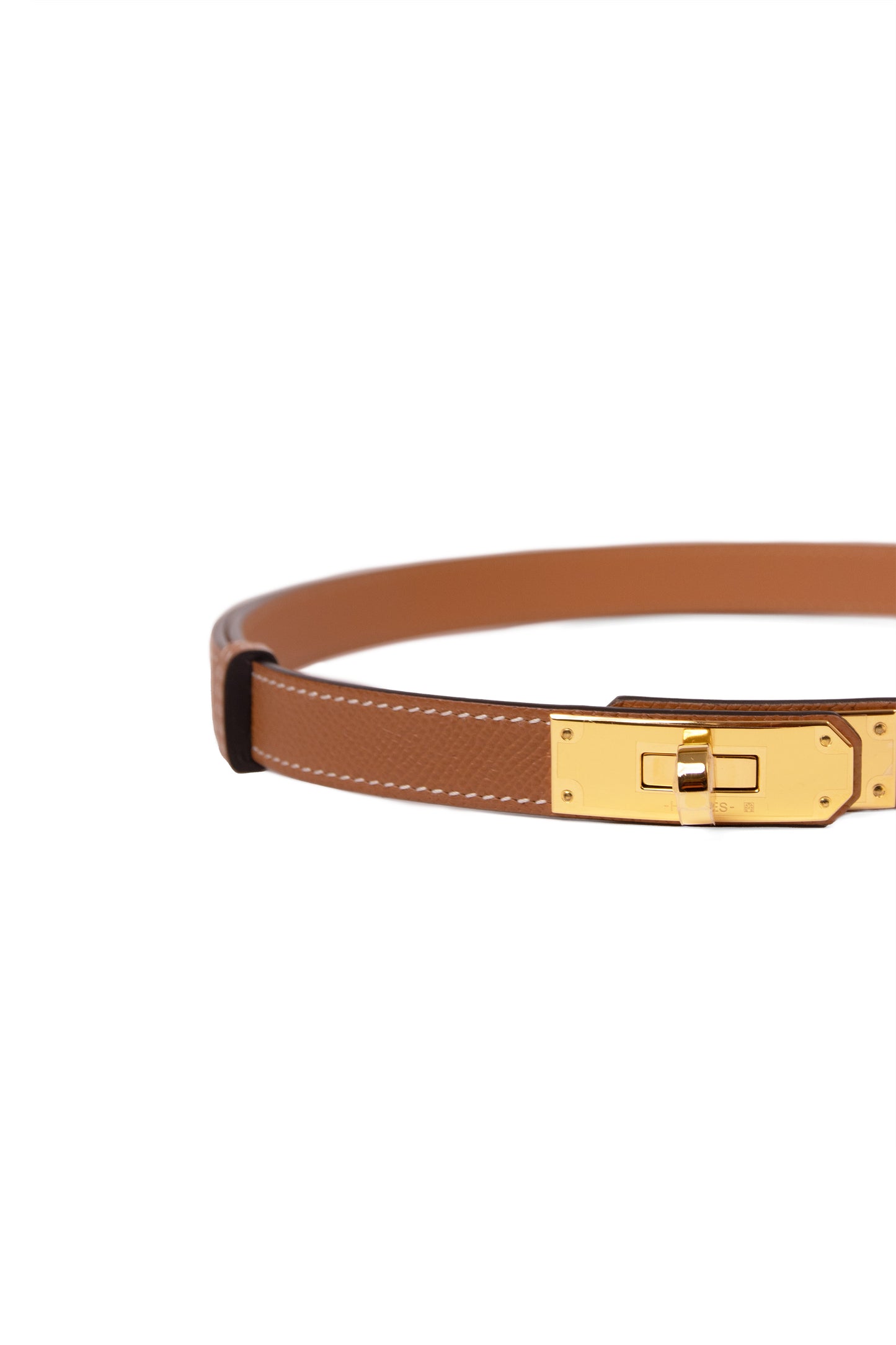 Hermes Kelly Belt in Gold with Gold Hardware