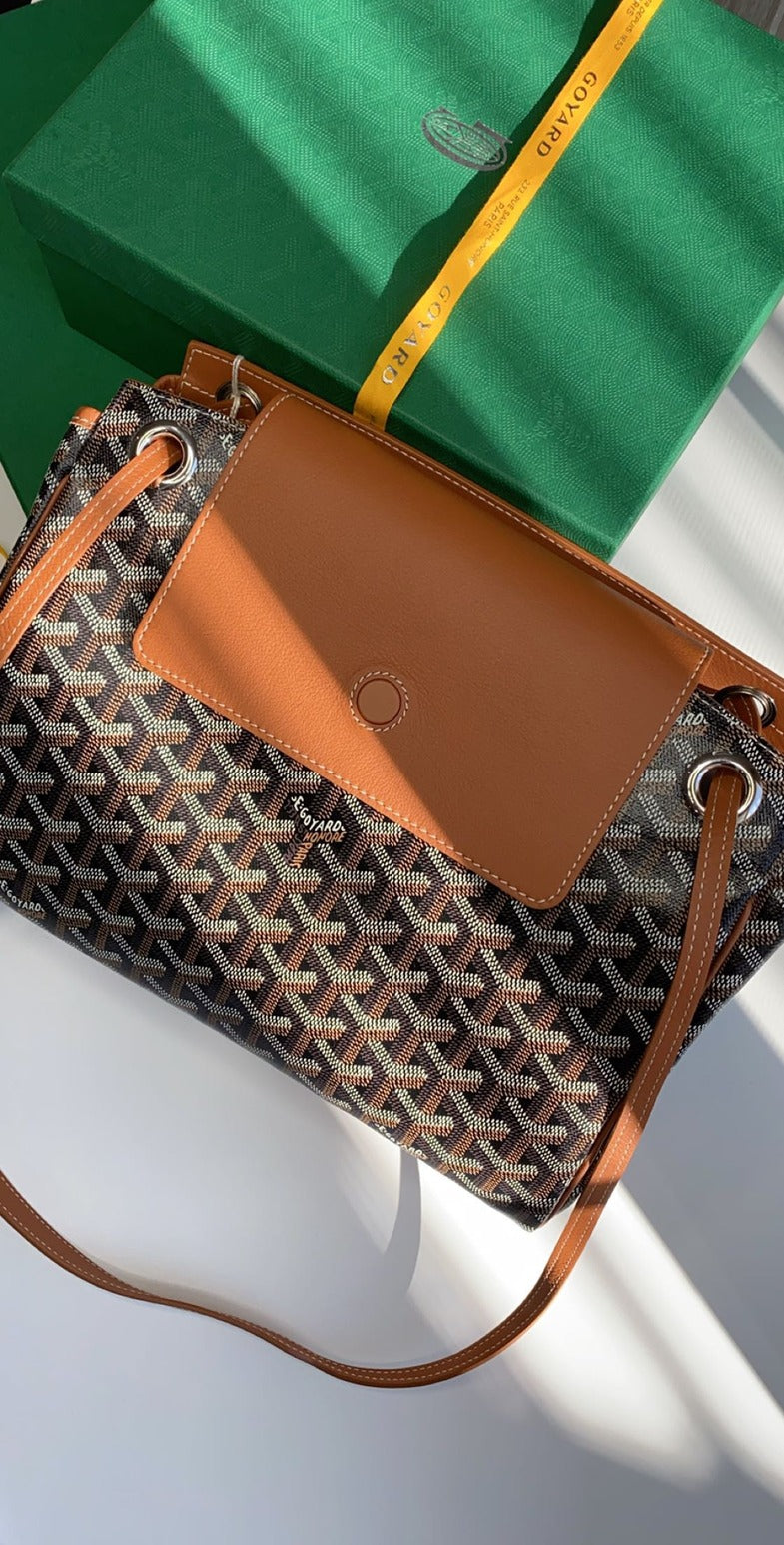 Goyard Rouette PM Tan/Black Bag