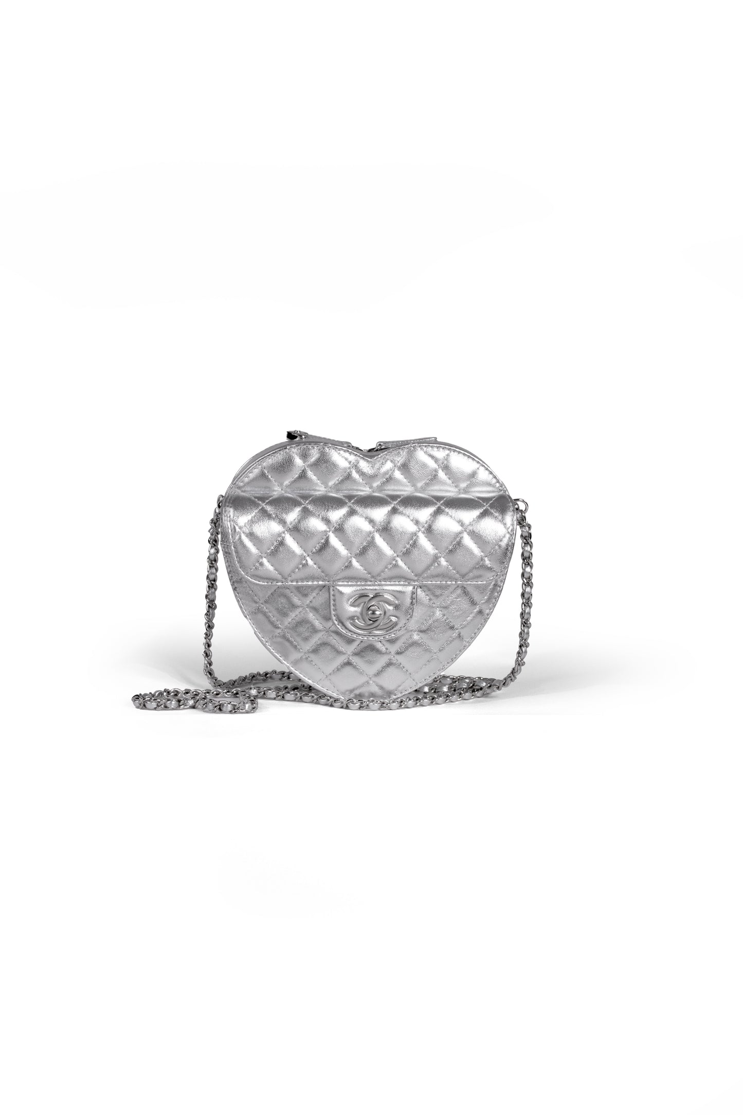 Chanel Metallic Silver Bag
