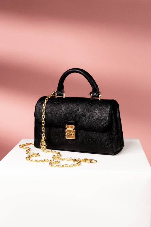 Louis Vuitton Nano Madeleine Black Bag