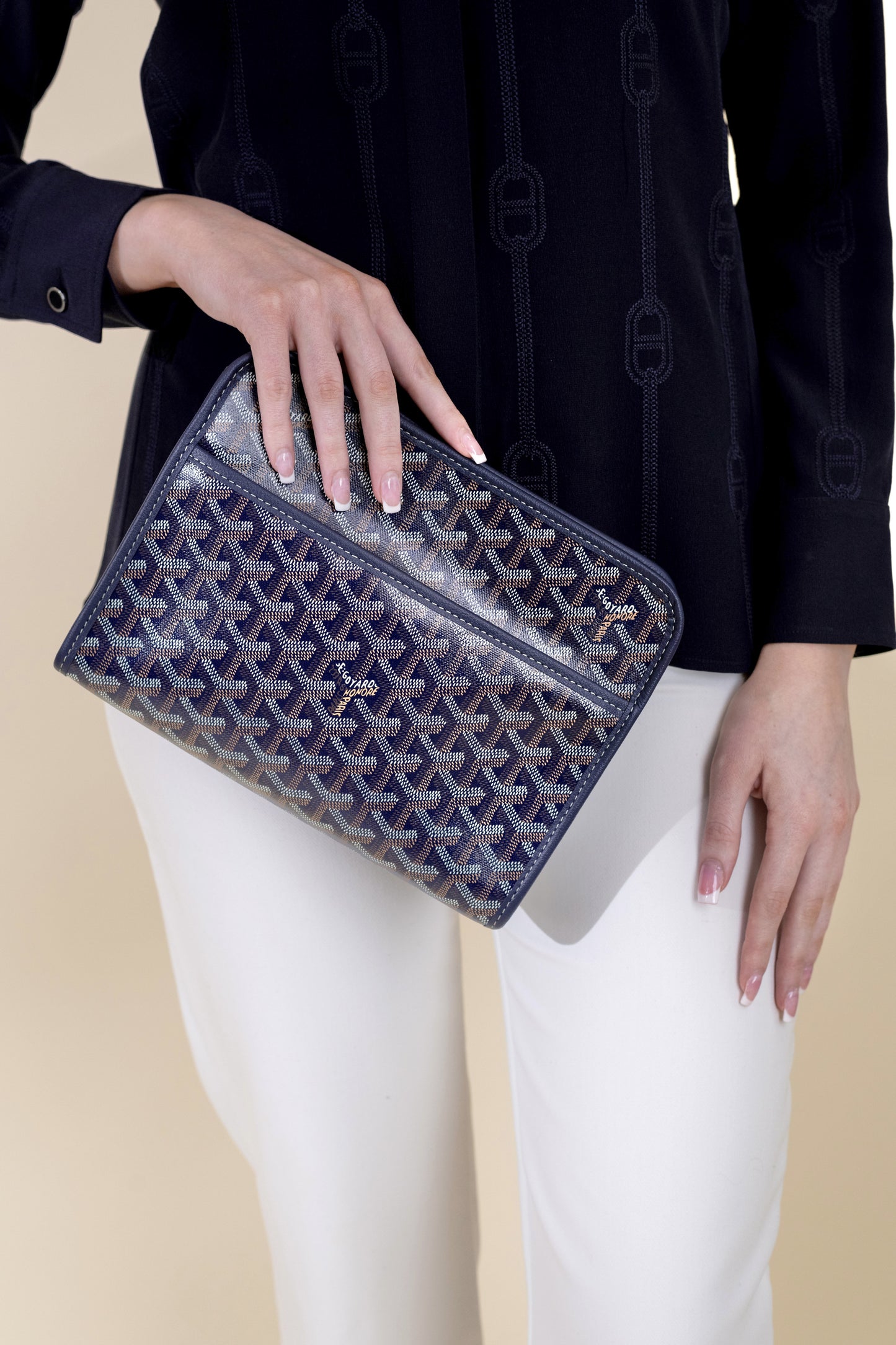 Goyard Jouvence MM Toiletry Bag in Navy