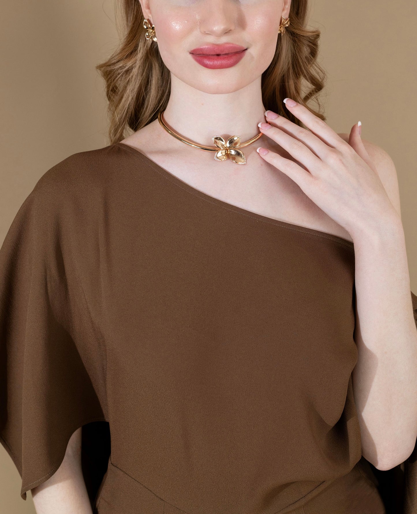 Pasquale Bruni Giardini Segreti Flower Choker & Earrings Set