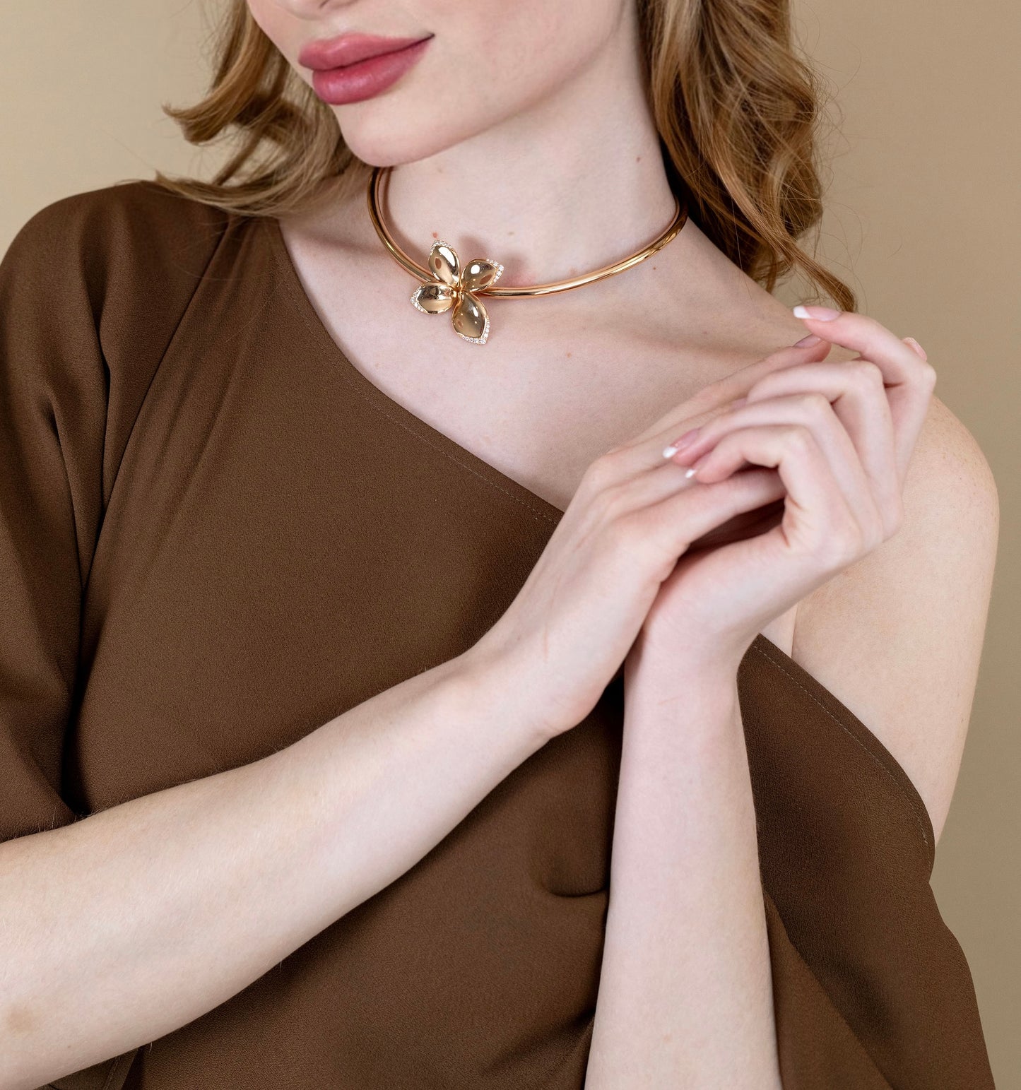 Pasquale Bruni Giardini Segreti Flower Choker & Earrings Set