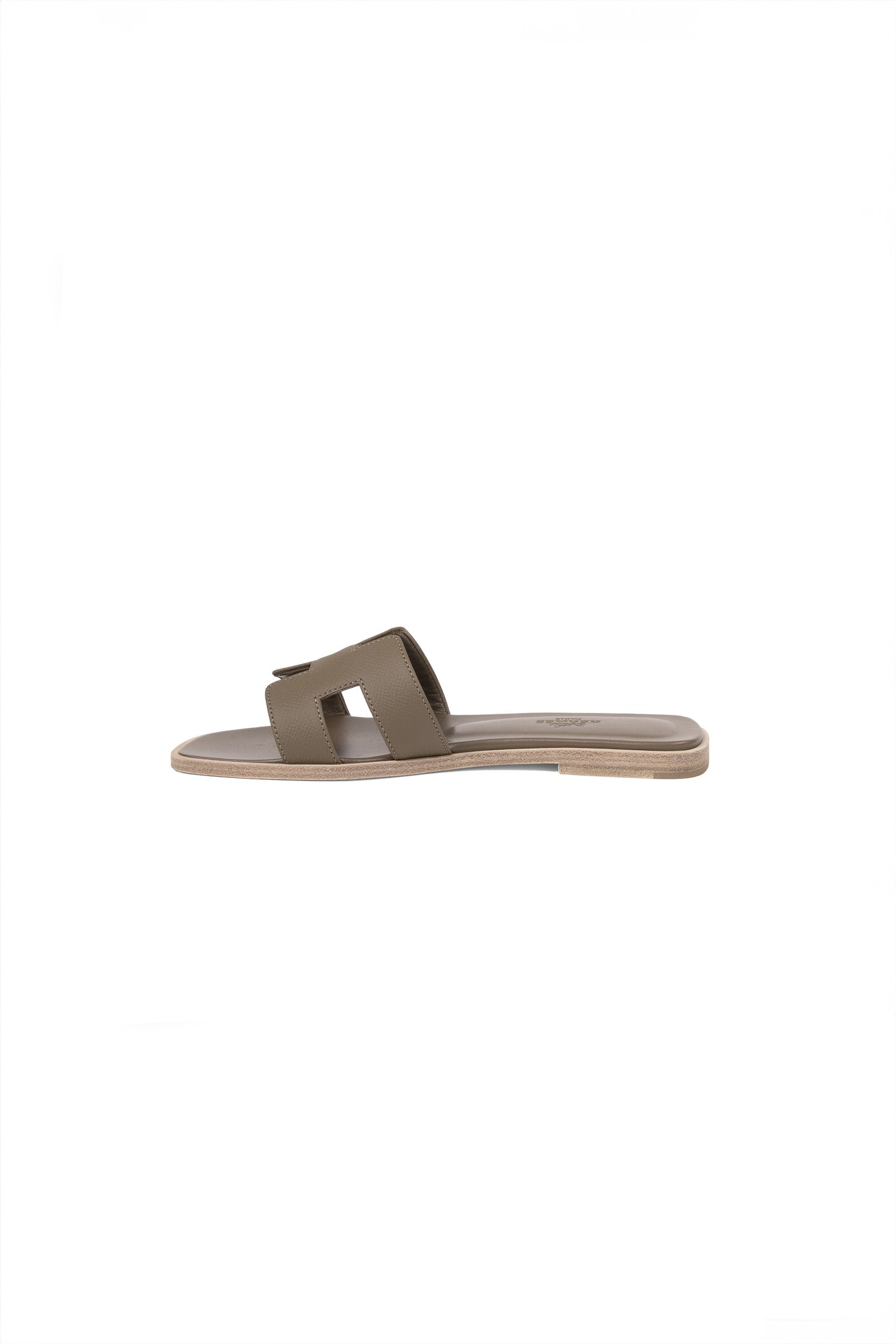 Hermes Oran Sandals in Etoupe