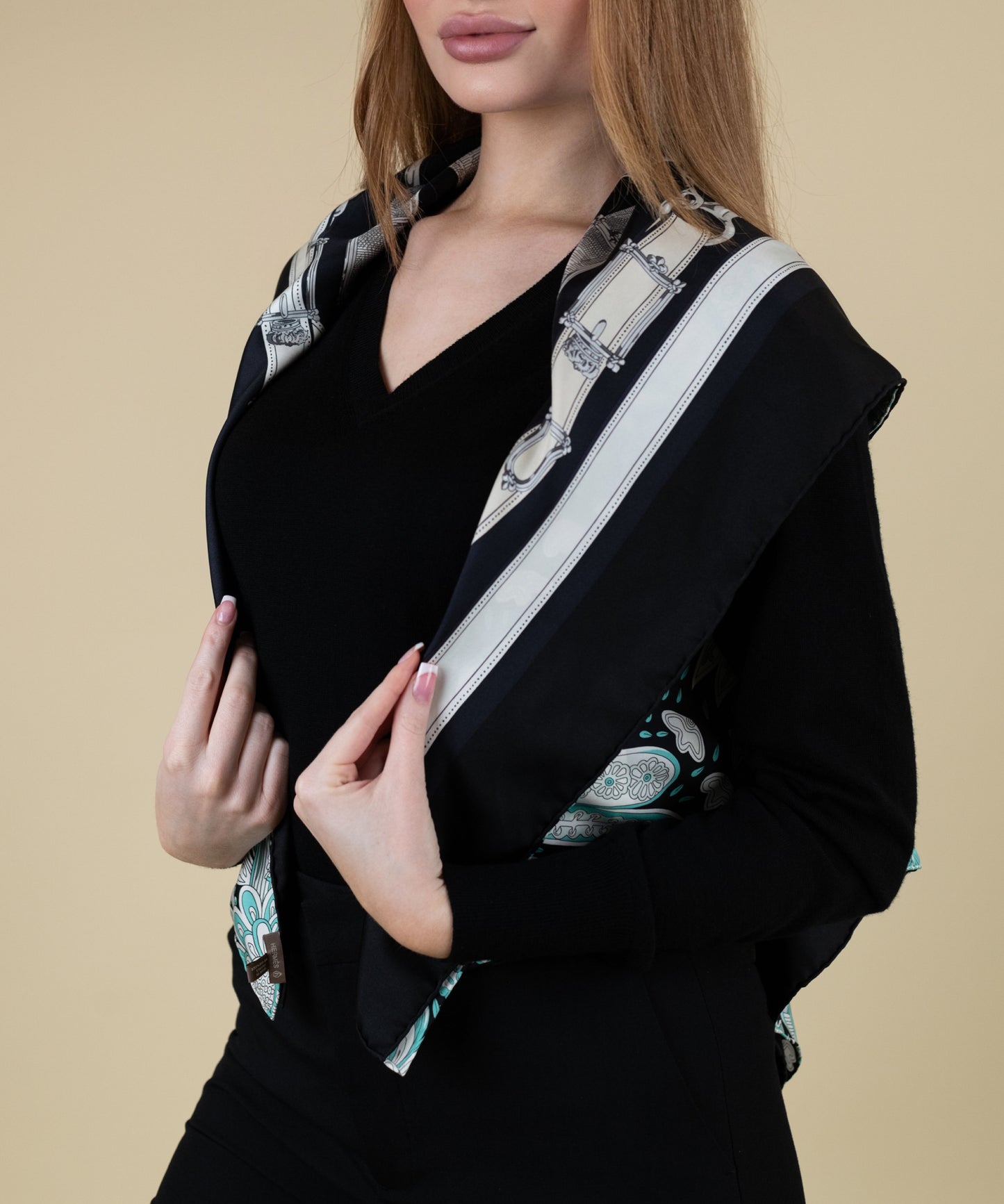 Hermès Petite H Reversible Silk Shrug