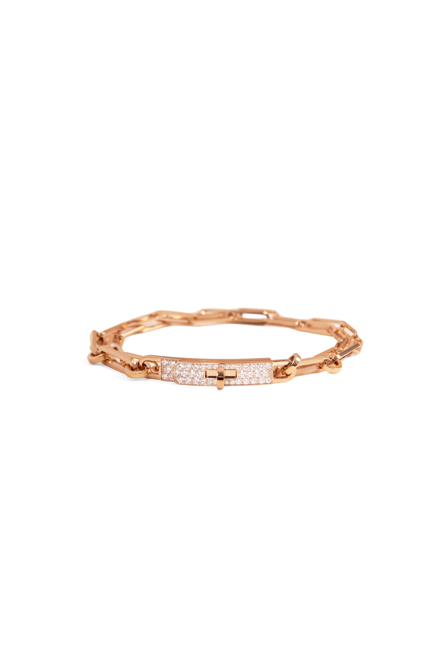 Hermes Kelly Lock Rose Gold Choker-to-Bracelet