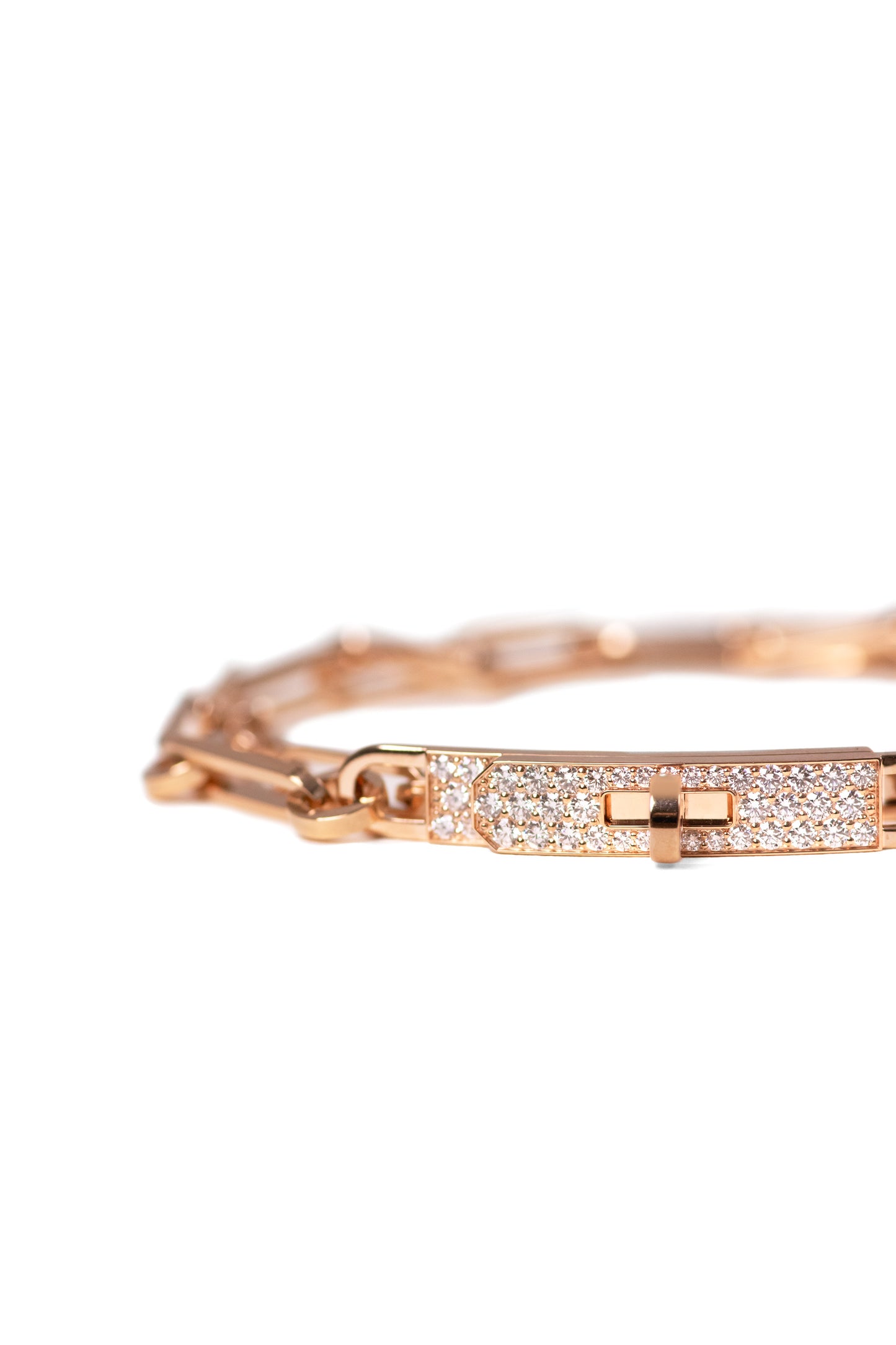 Hermes Kelly Lock Rose Gold Choker-to-Bracelet