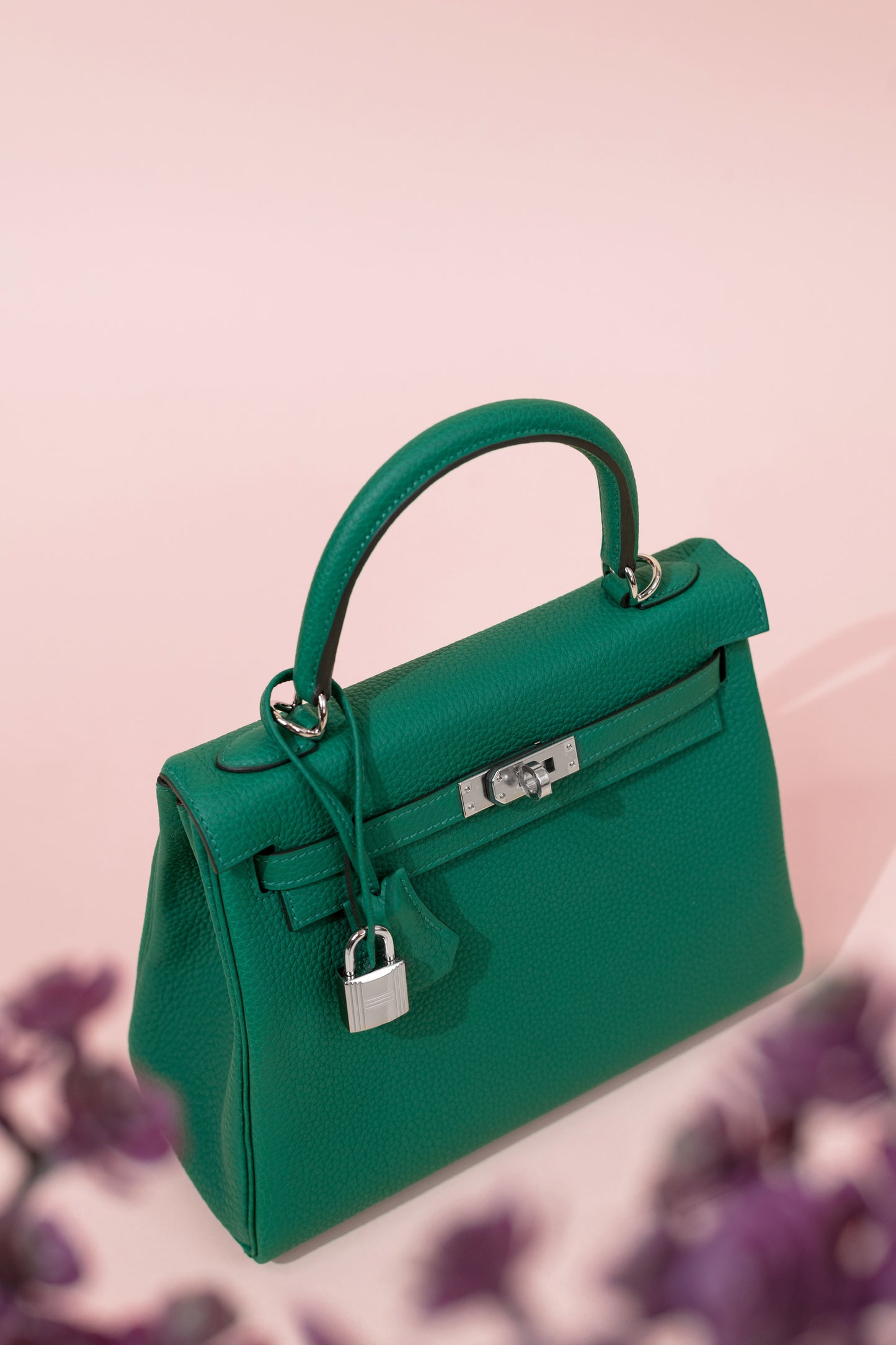 Hermès Kelly 25 Togo in Vert Vertigo PHW