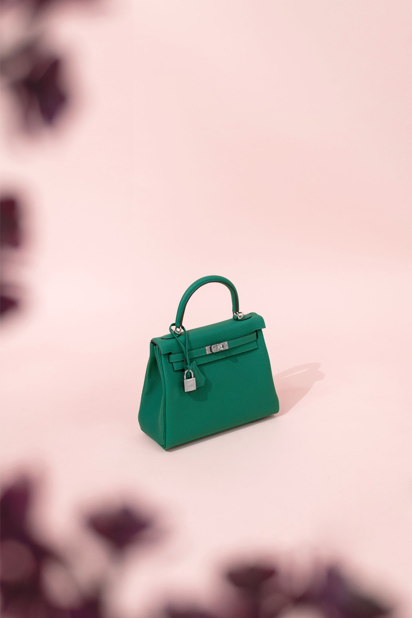 Hermès Kelly 25 Togo in Vert Vertigo PHW