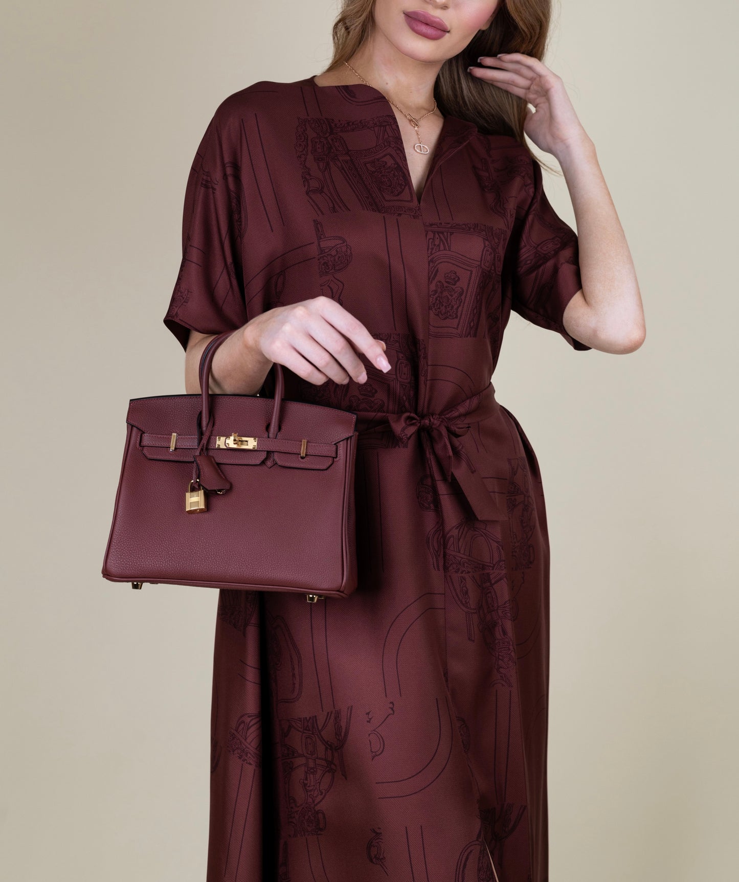 هيرميس بيركين 25 توغو في Rouge H GHW