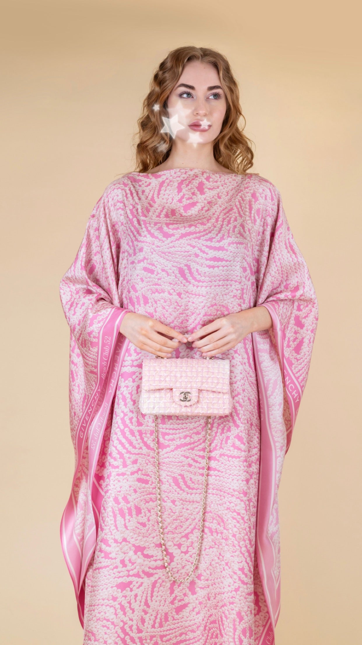 Chanel Mini Flap Bag with Top Handle in Tweed Light Pink