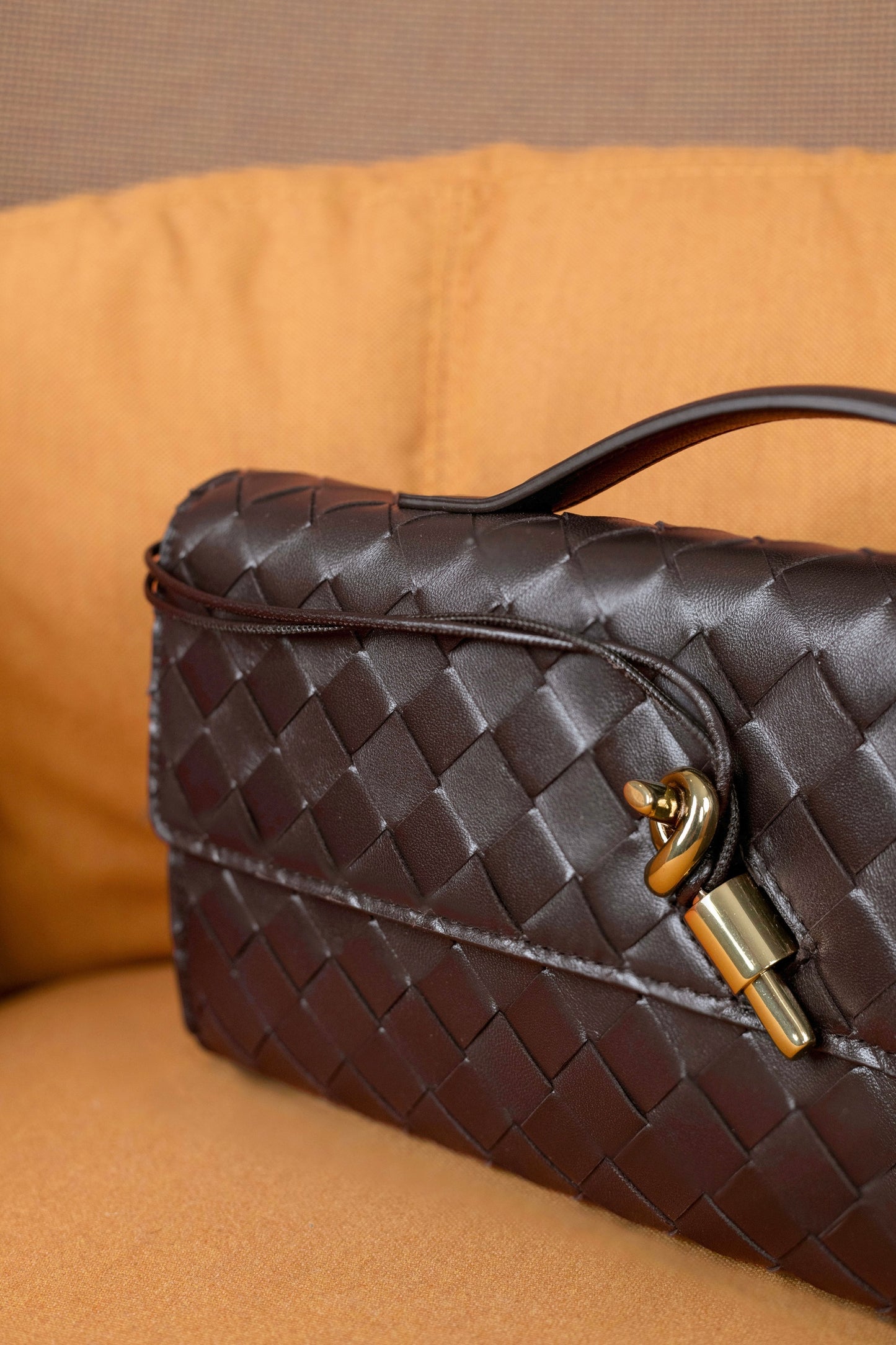 Bottega Veneta Long Clutch in Chocolate Brown