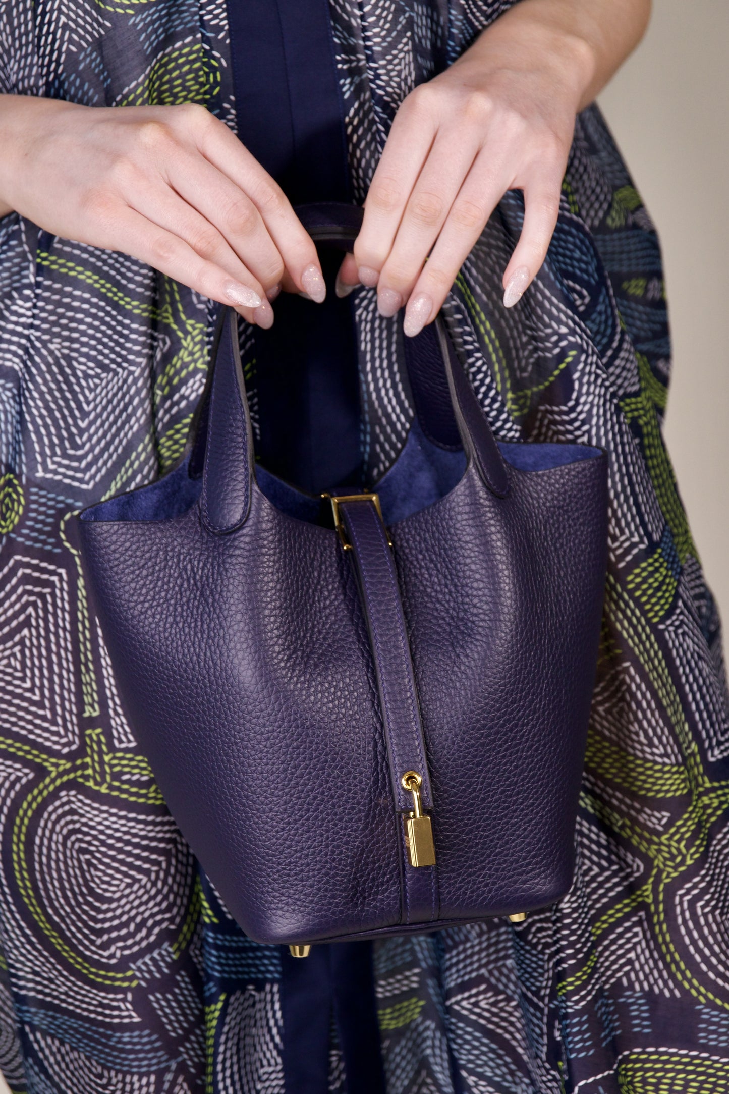 Hermès - Picotin 18 in Blue Nuit with GHW