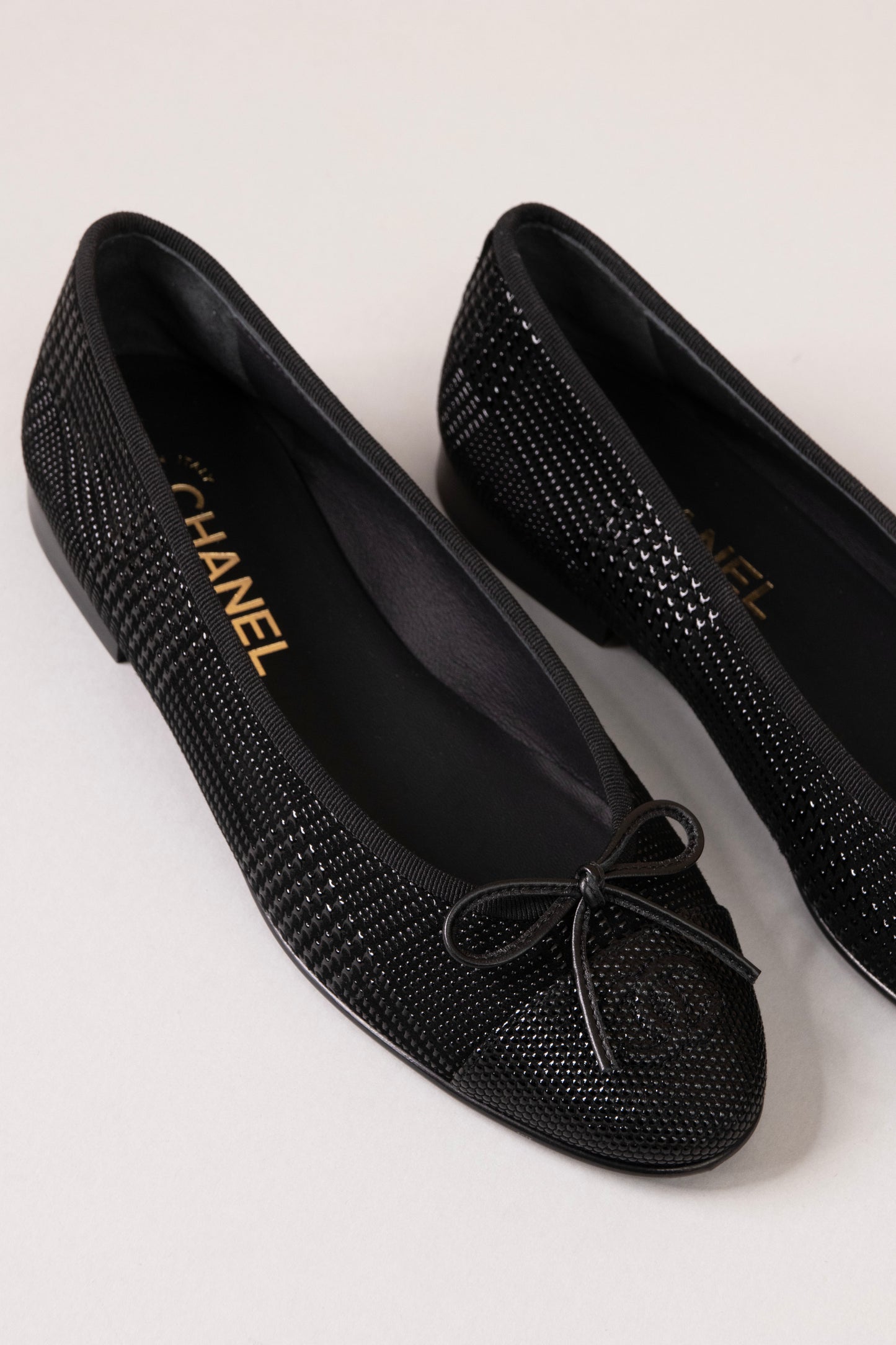 Chanel Black Ballerina Flats