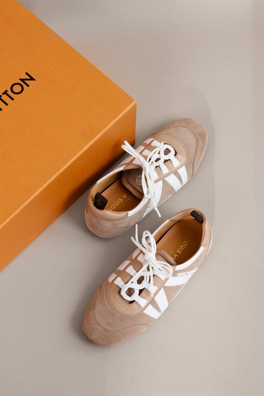 Louis Vuitton LV Sneakerina in Beige/White