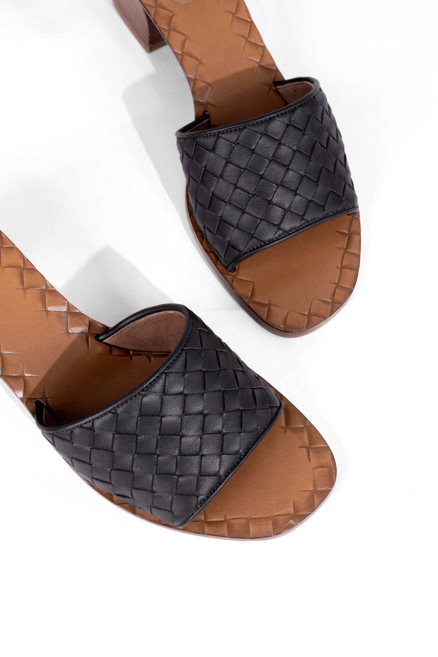 Bottega Veneta Black Heeled Sandals