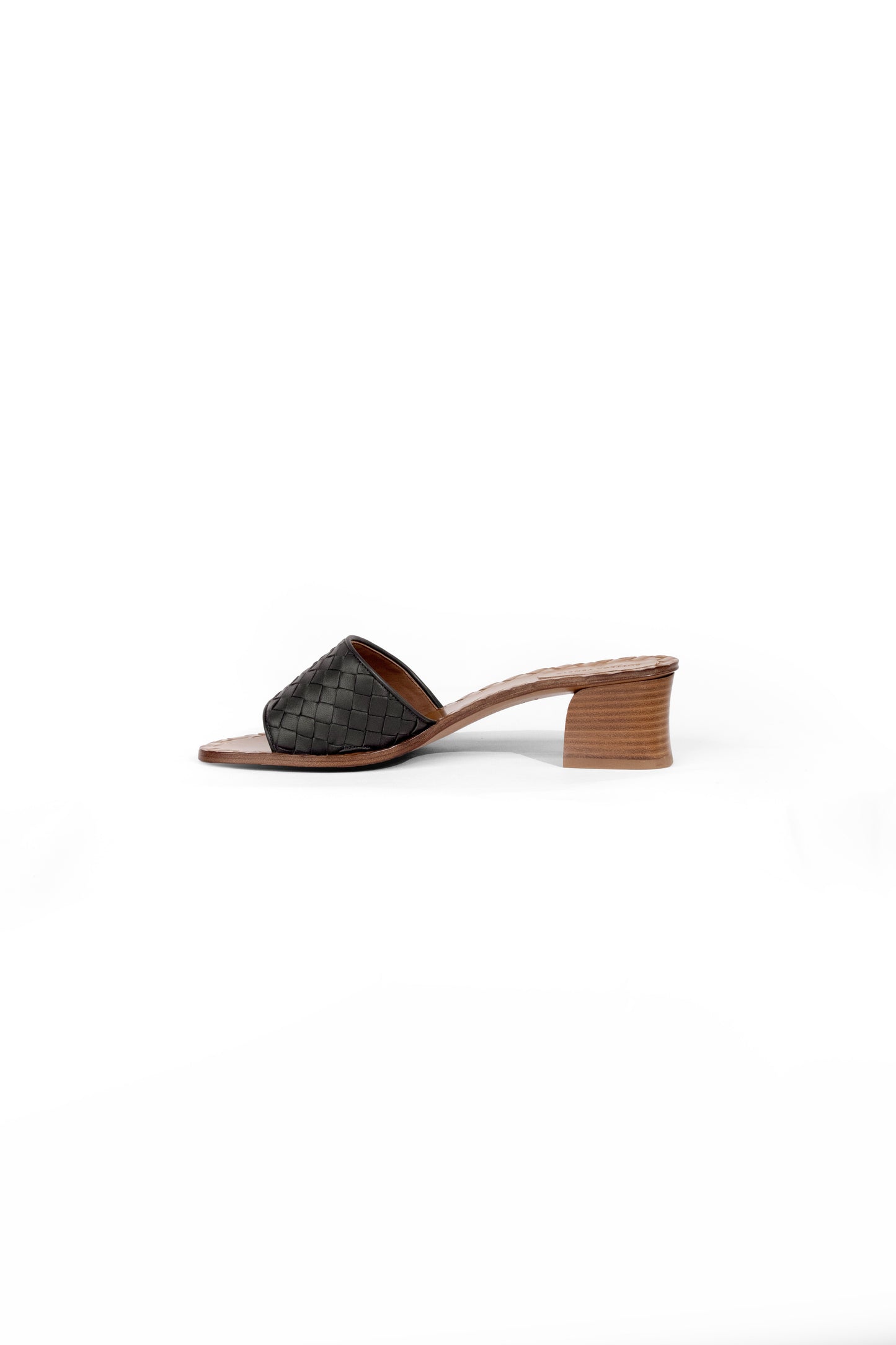 Bottega Veneta Black Heeled Sandals
