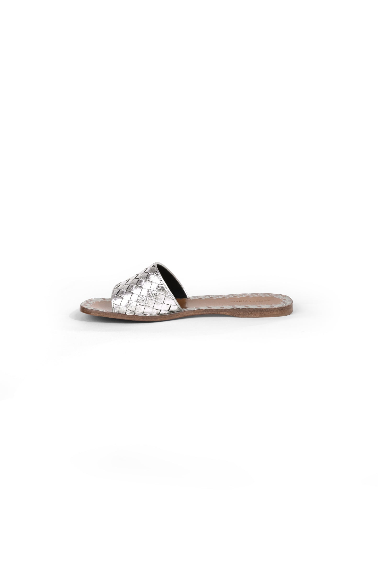 Bottega Veneta Silver Sandals