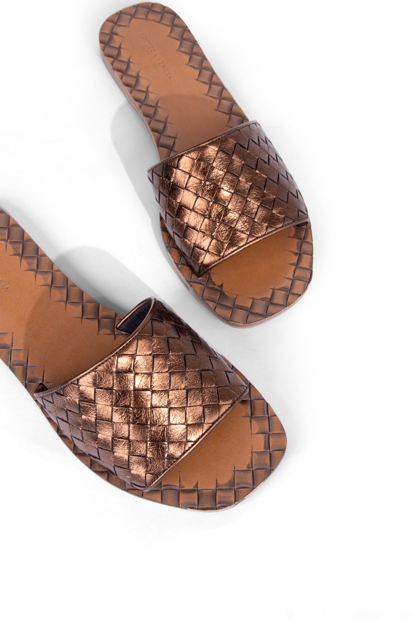 Bottega Veneta Bronze Sandals