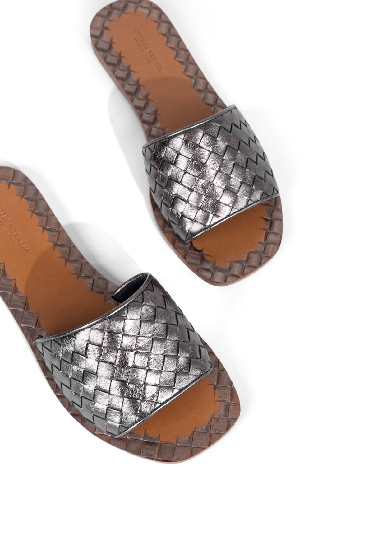 Bottega Veneta Dark Grey Sandals