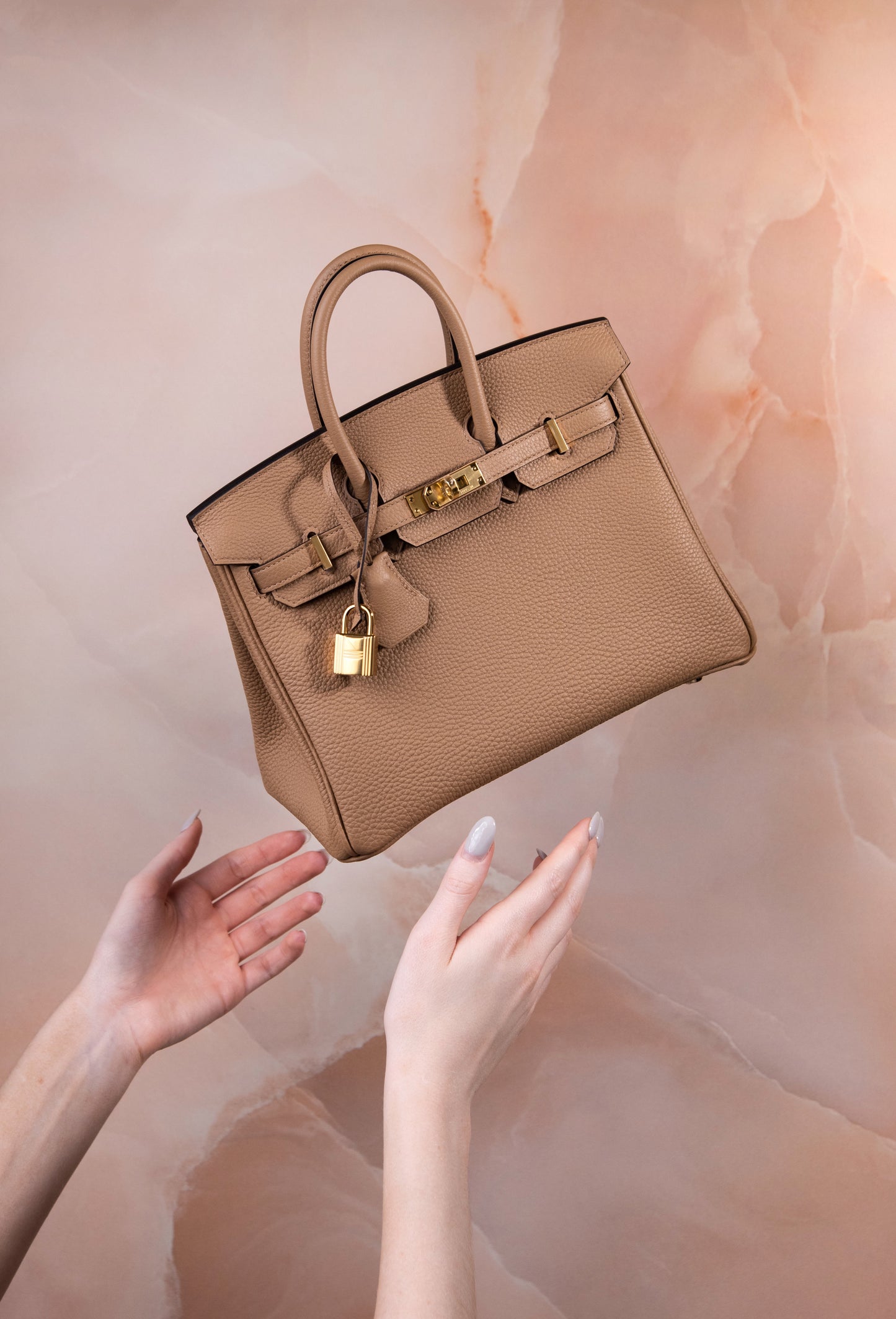Hermès Birkin 25 Togo Chai GHW