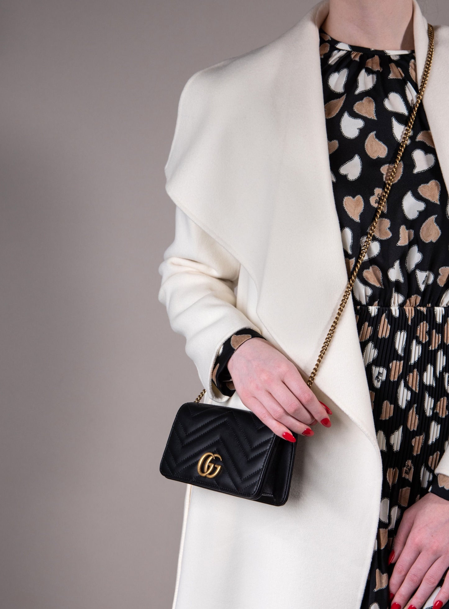 Gucci Mini GG Black Flap Bag