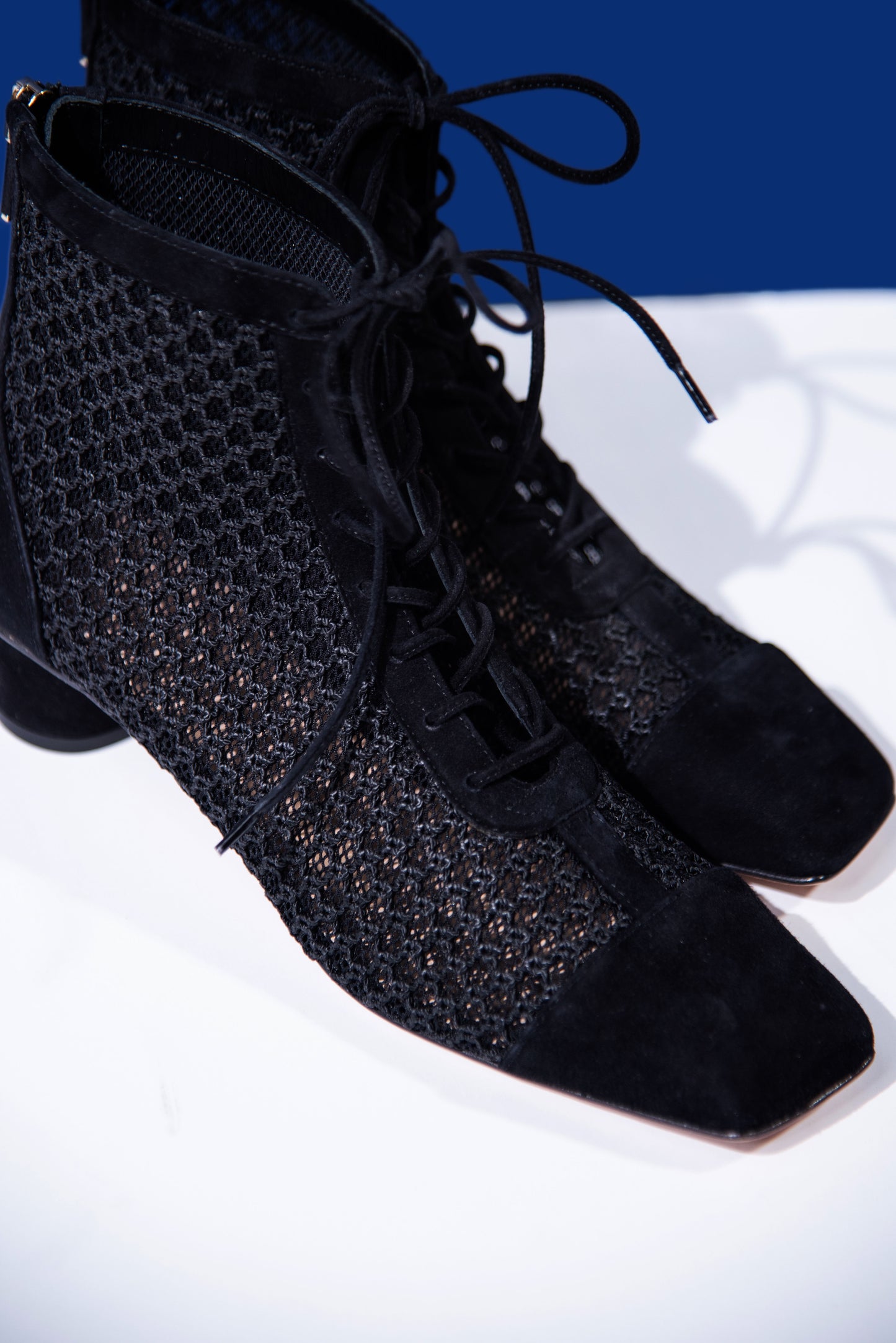Dior Stretch Resille Black Low Boots - Details