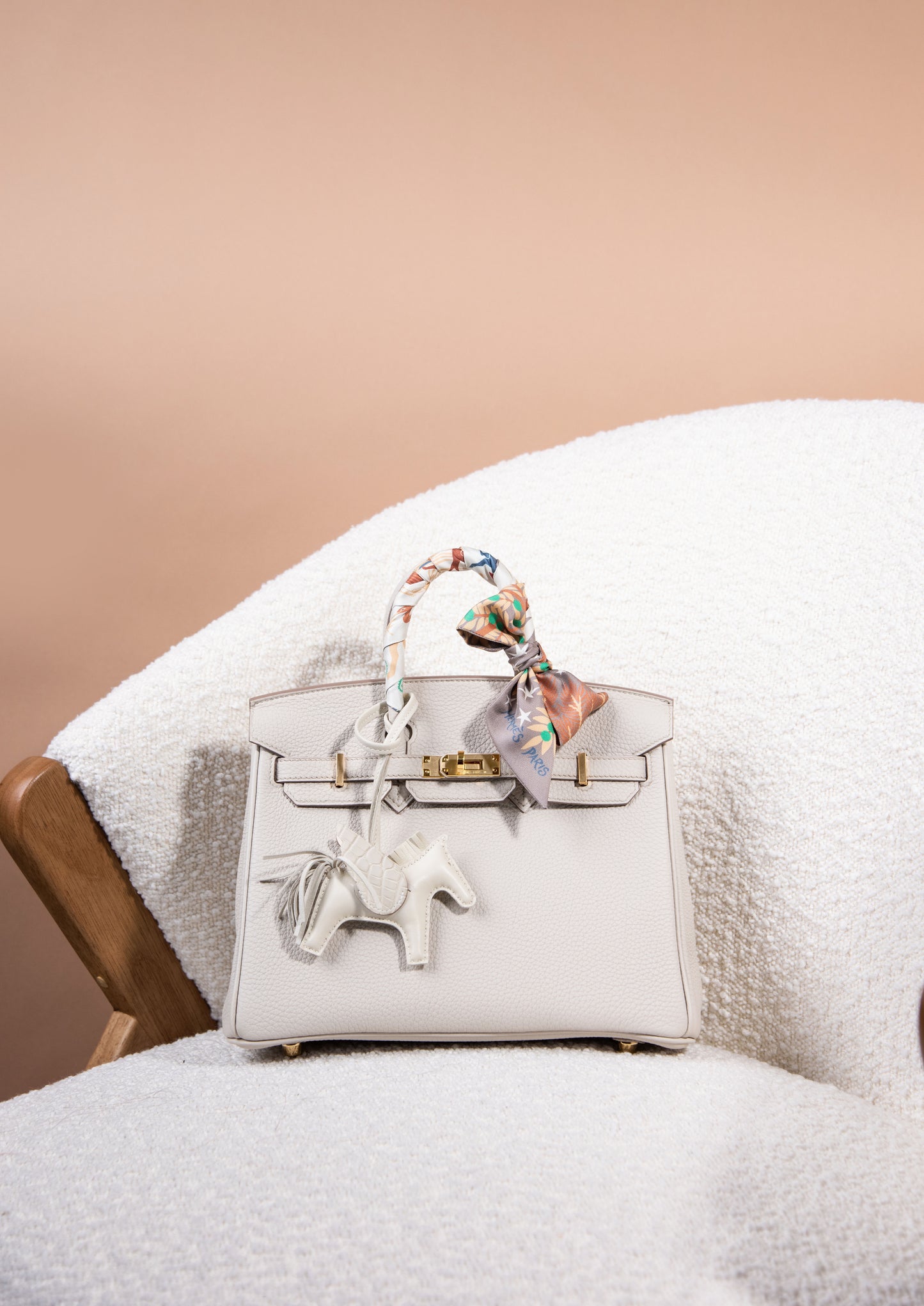 Hermès - Birkin 25 Togo Beton GHW